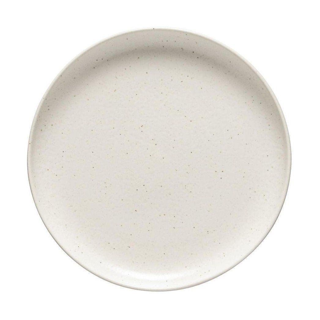 Assiette Plate Pacifica Blanc en grès de qualité haut de gamme