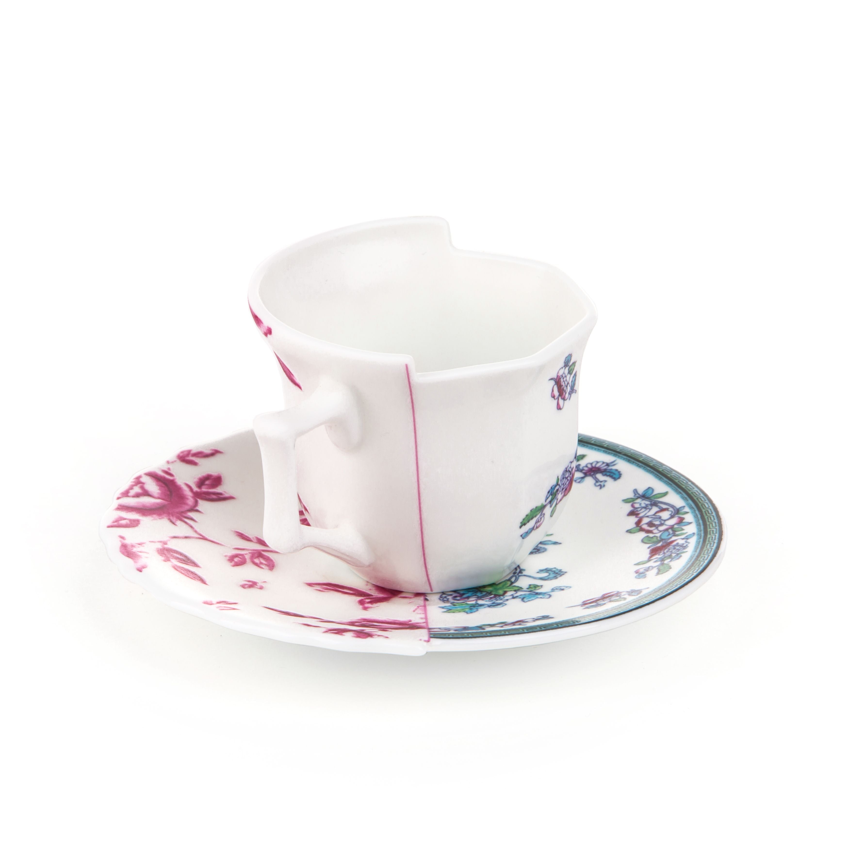 Seletti Hybridkaffeetasse mit Untertasse, Leonia