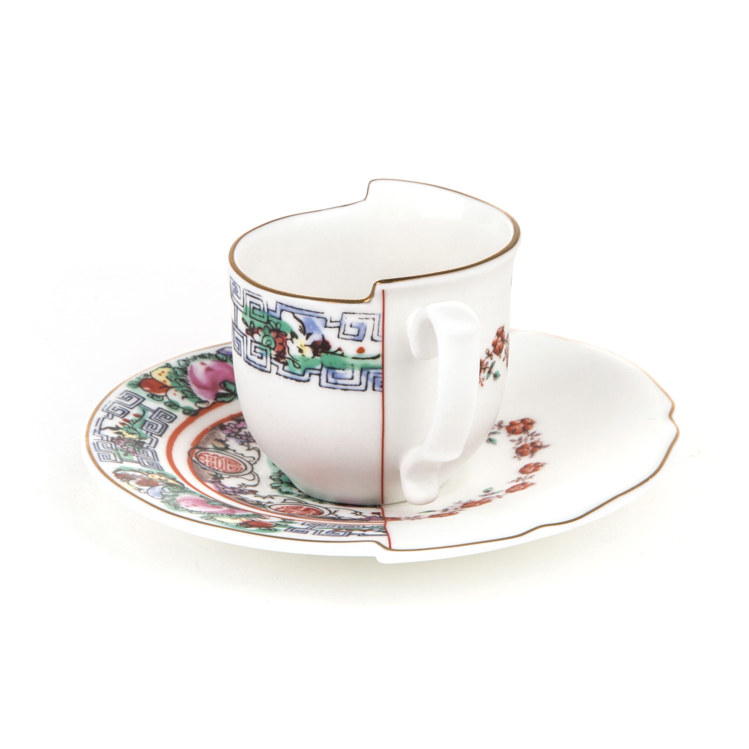 Seletti Hybridkaffeetasse mit Untertasse, Tamara