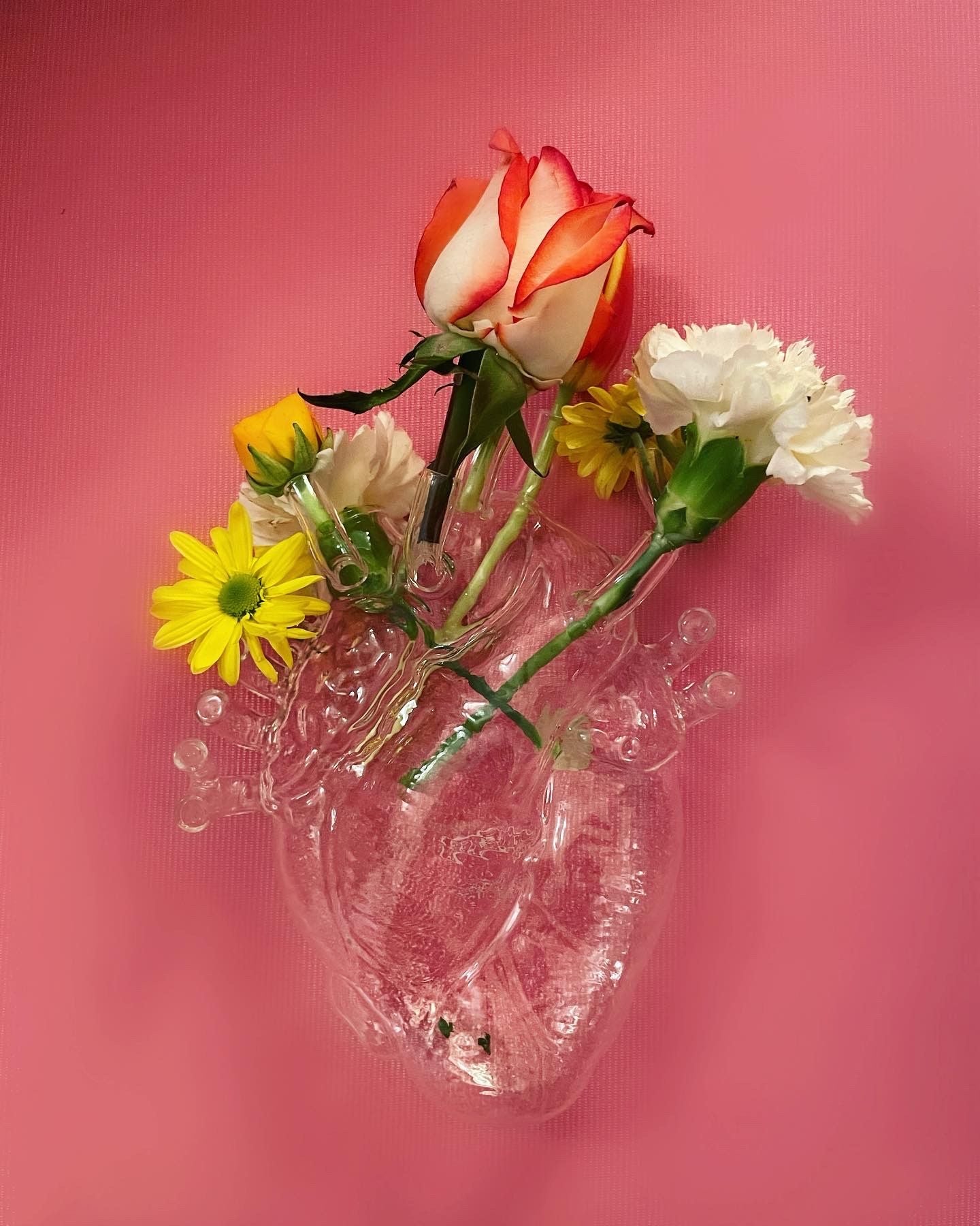 Seletti Love in Bloom vase, clair