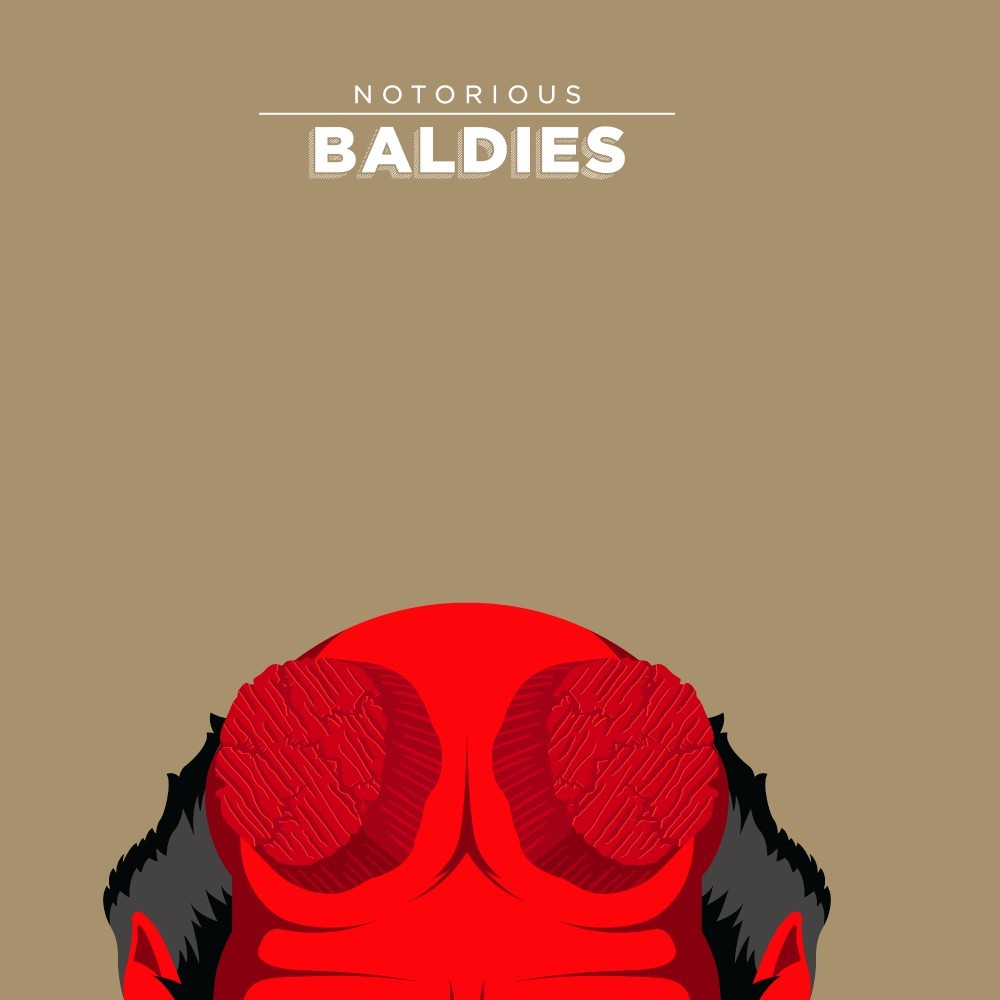 Peruca Affiche Notorious Baldie Hellboy