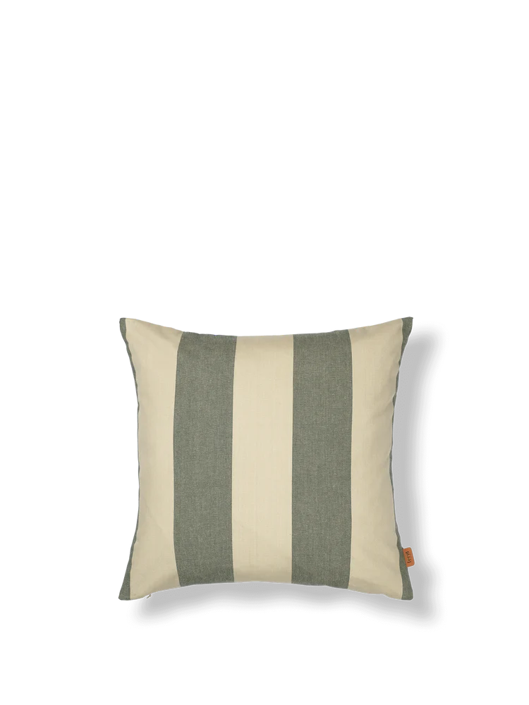 Ferm Living STRAND Outdoor Cushion Cover Dark Lichen/Parchme