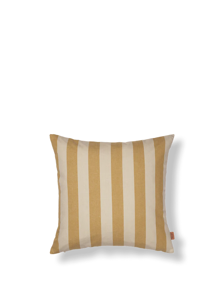 Ferm Living Couvercle de coussin extérieur à brin jaune chaud / parchme