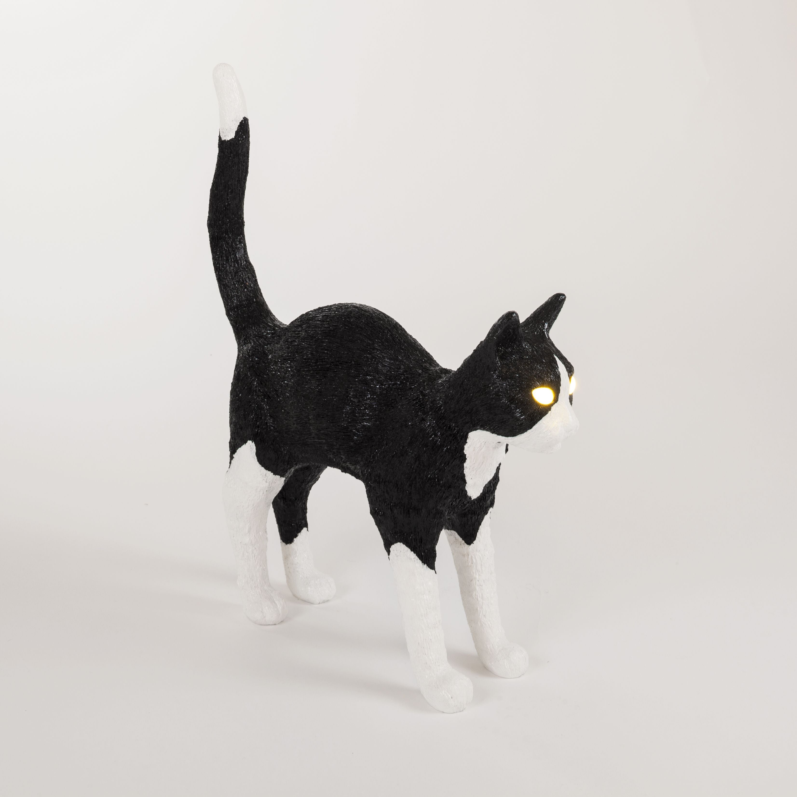 Seletti Jobby die Katzenlampe, schwarz/weiß