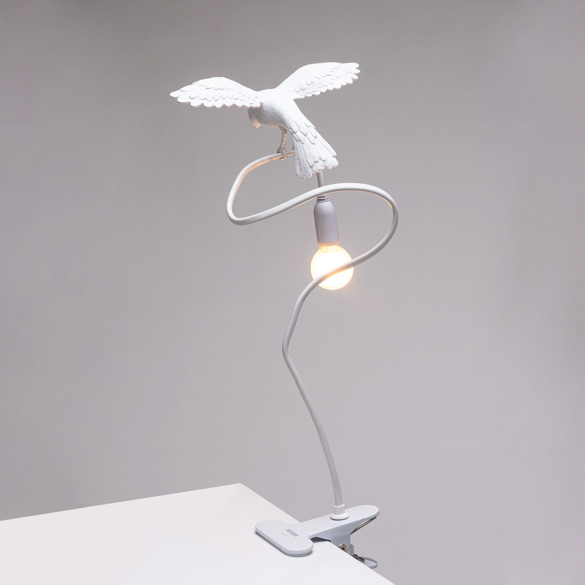 Seletti Sparrow -Lampe mit Klammer, Kreuzfahrt