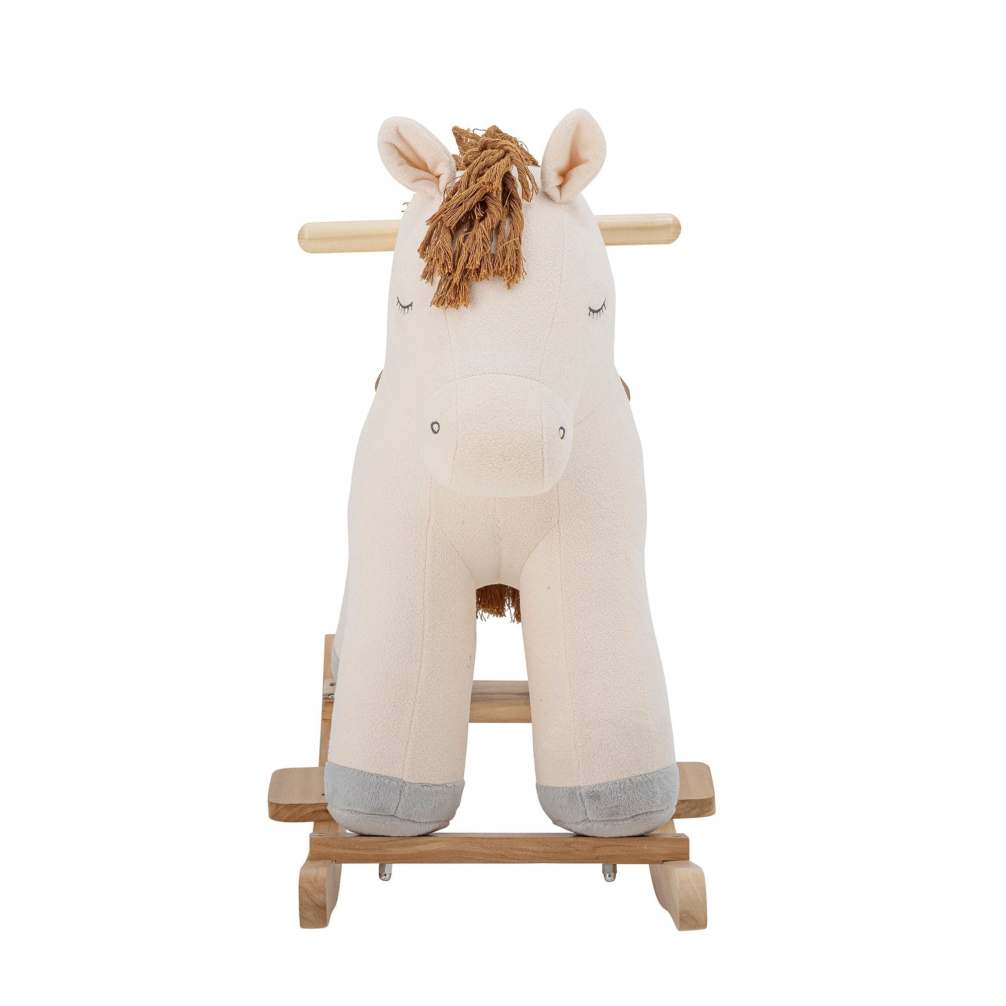 Bloomingville MINI Merlen Rocking Toy, Horse, White, Polyester