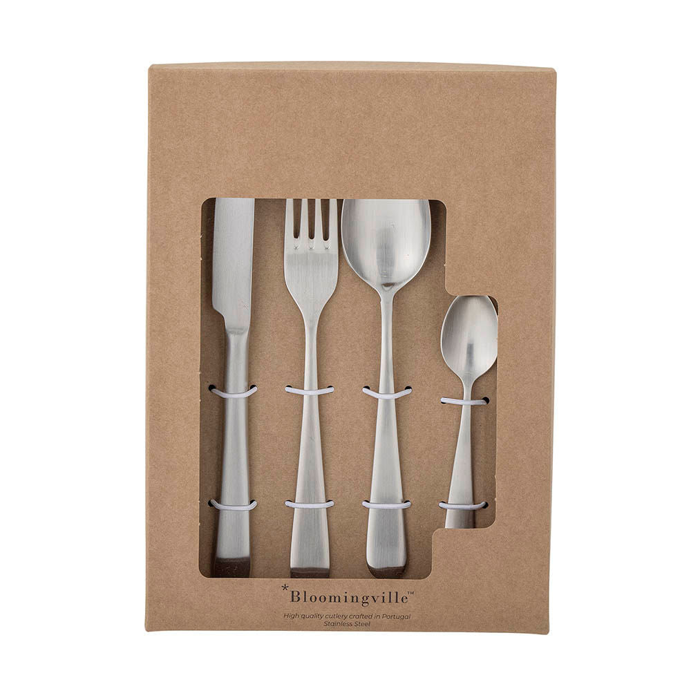 Bloomingville Karma Cutlery, argent, acier inoxydable