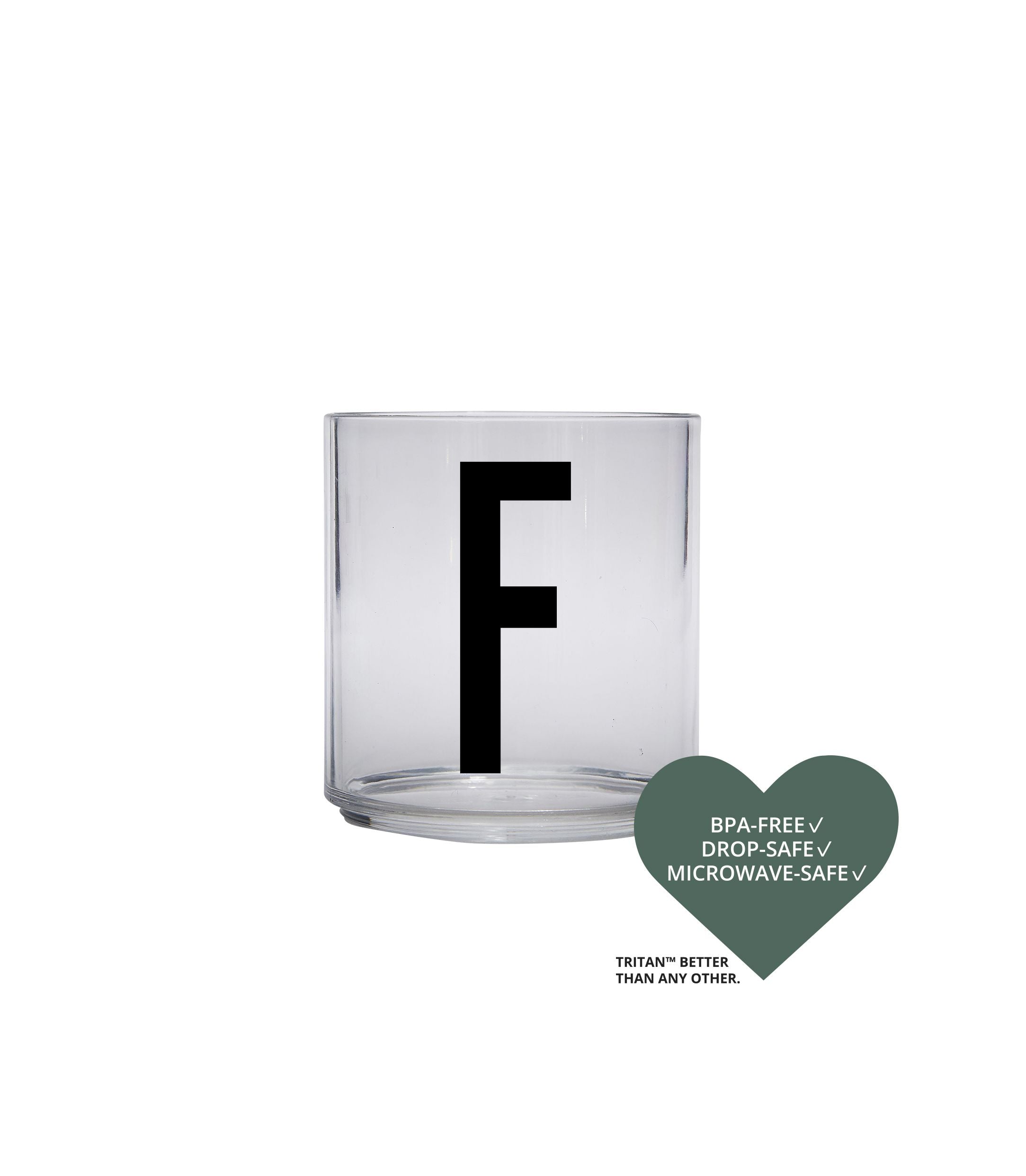 Design Letters Kinderen Persoonlijk Tritan Drinkglas, F