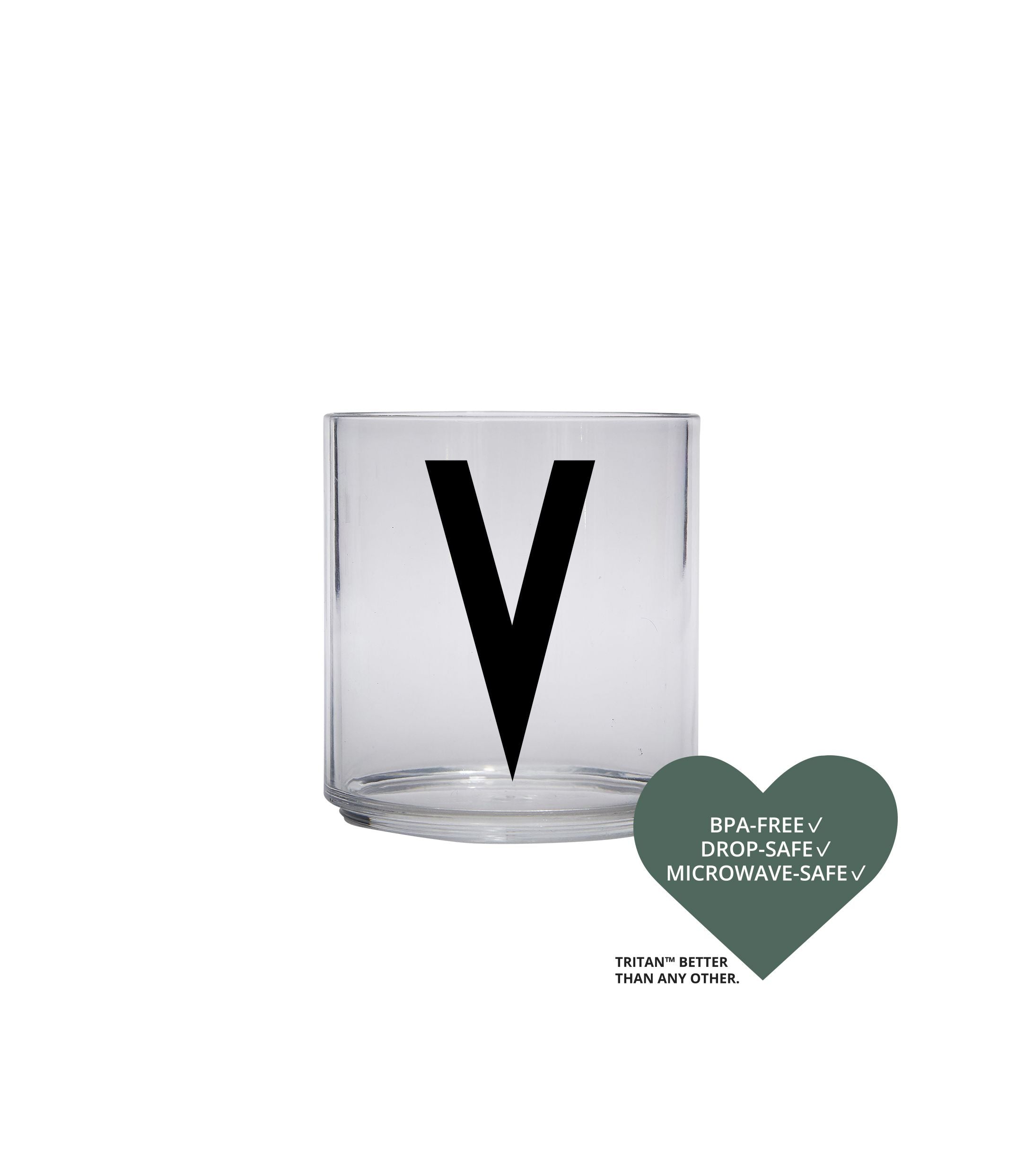 Design Letters Kids Personal Tritan Brinking Glass, V