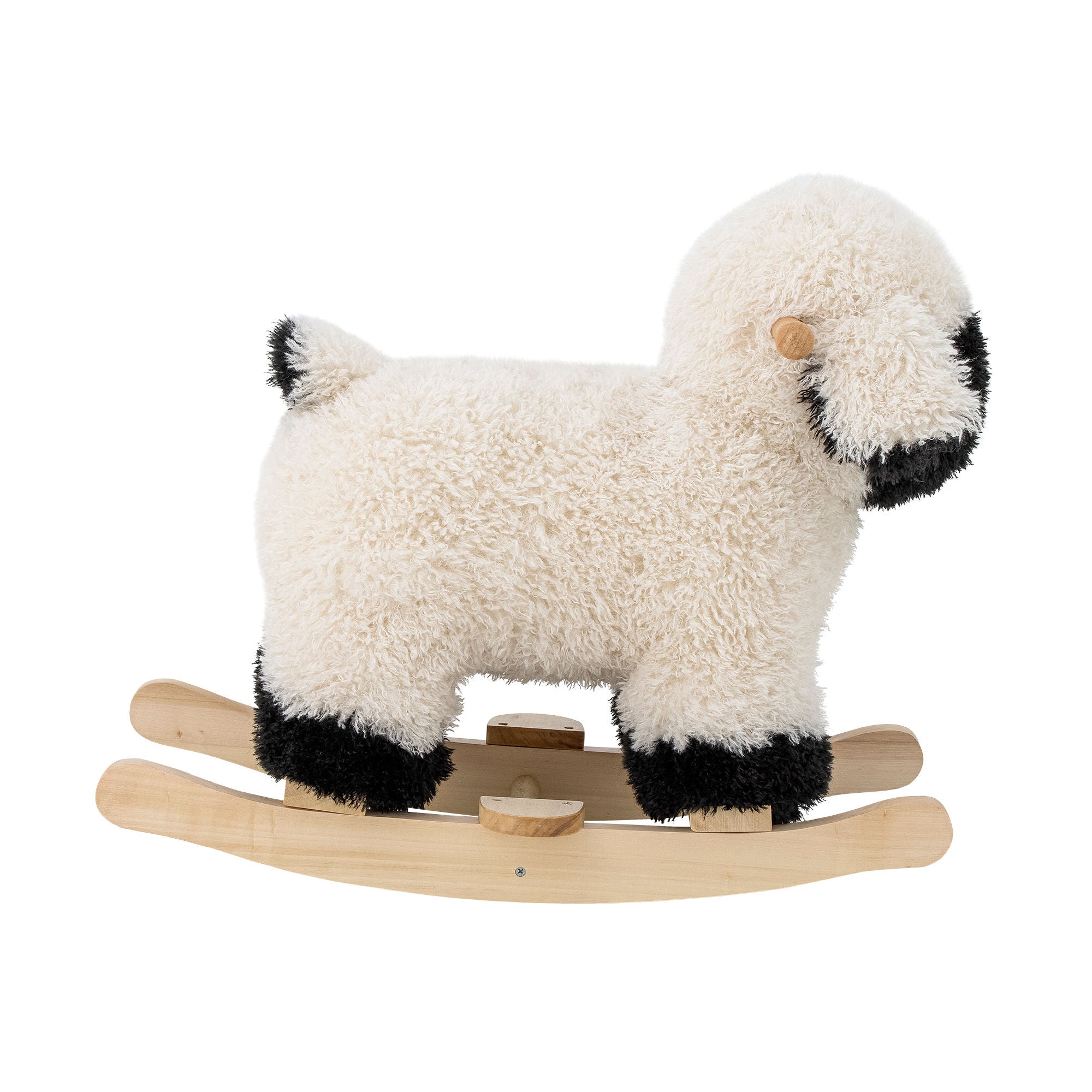 Bloomingville Mini Dolly Rocking Toy, mouton, blanc, polyester