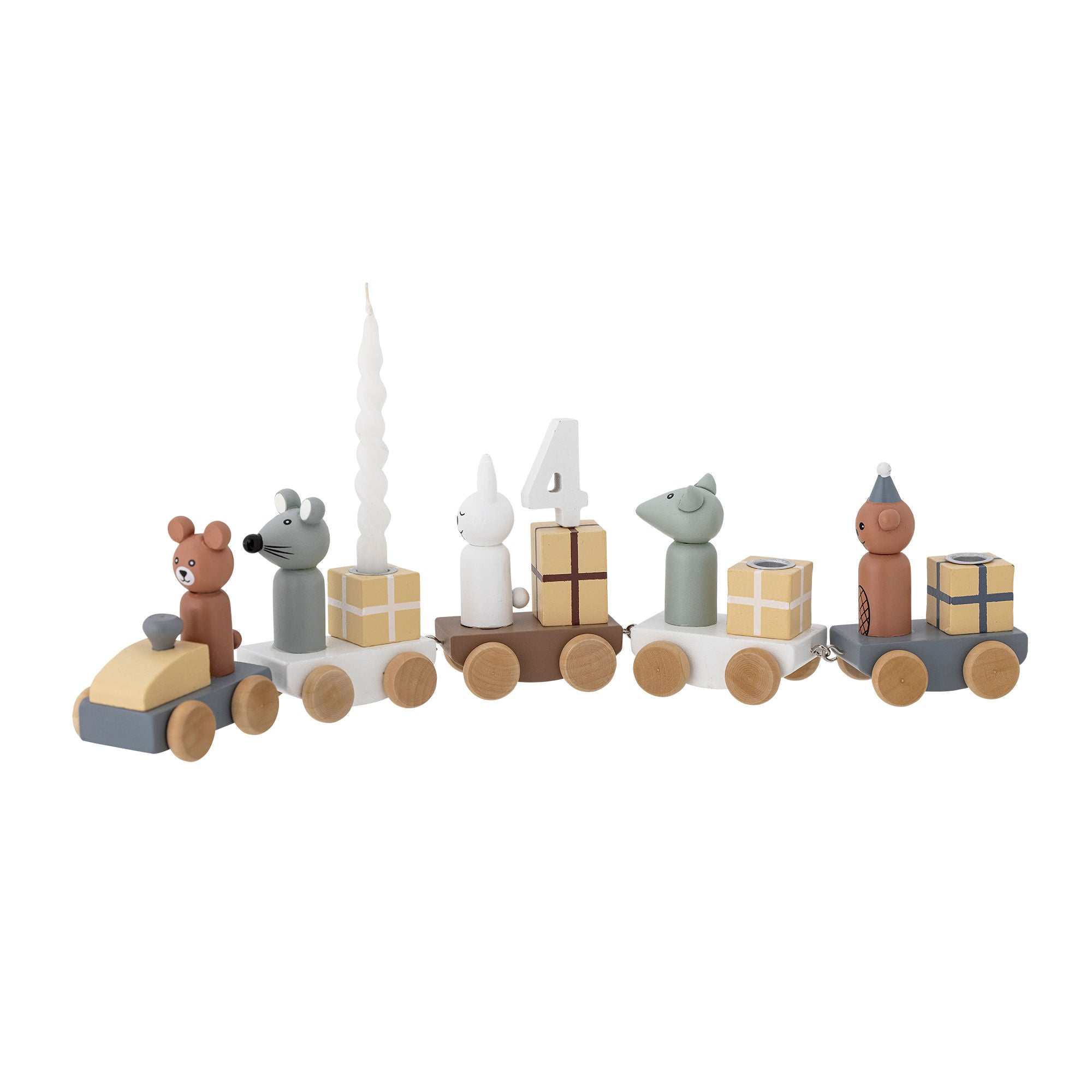 Bloomingville MINI Junaid Birthday Decoration, Brown, MDF