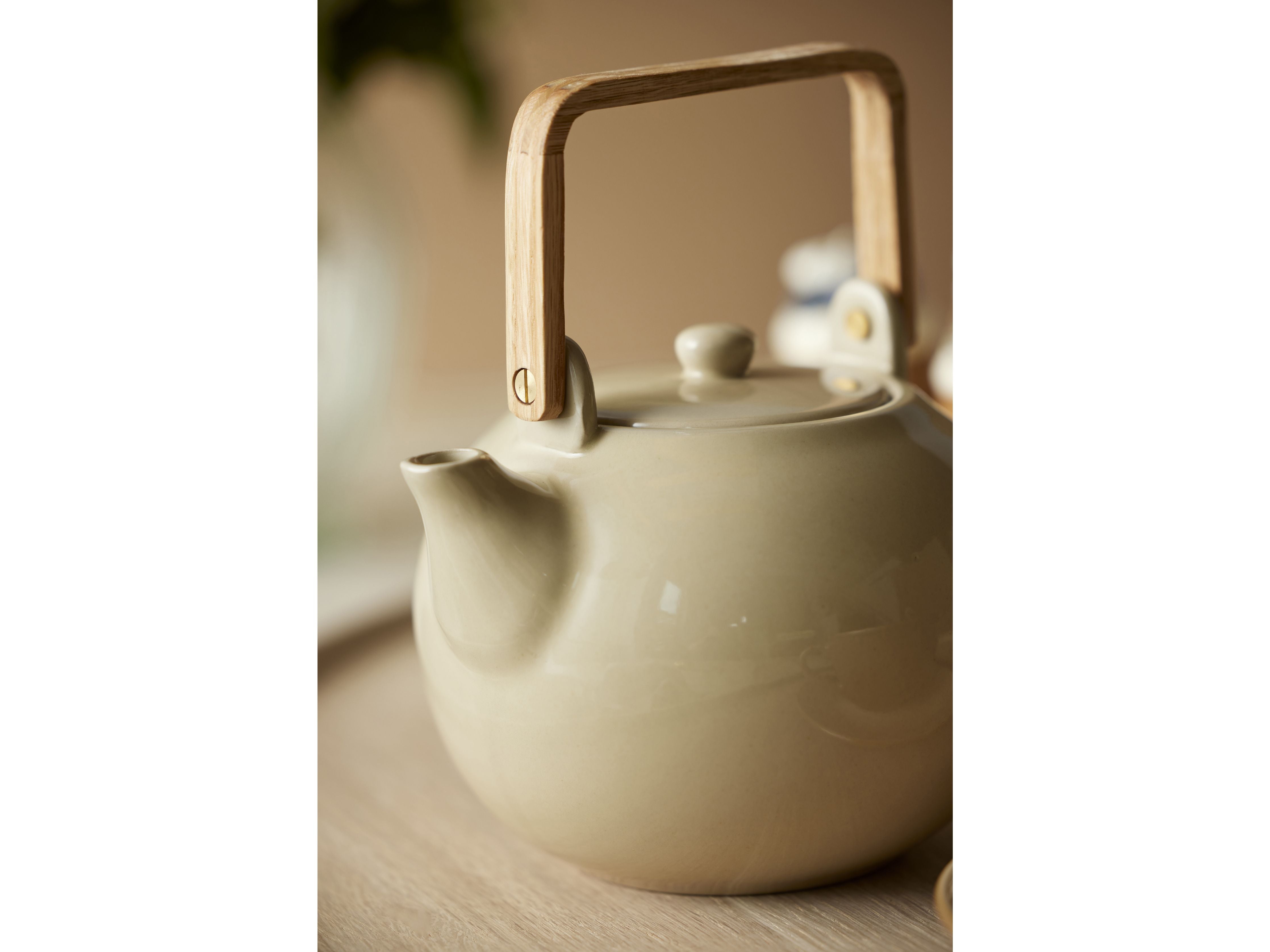 Bitz Teapot With Tea Strainer 1,2 L, Sand