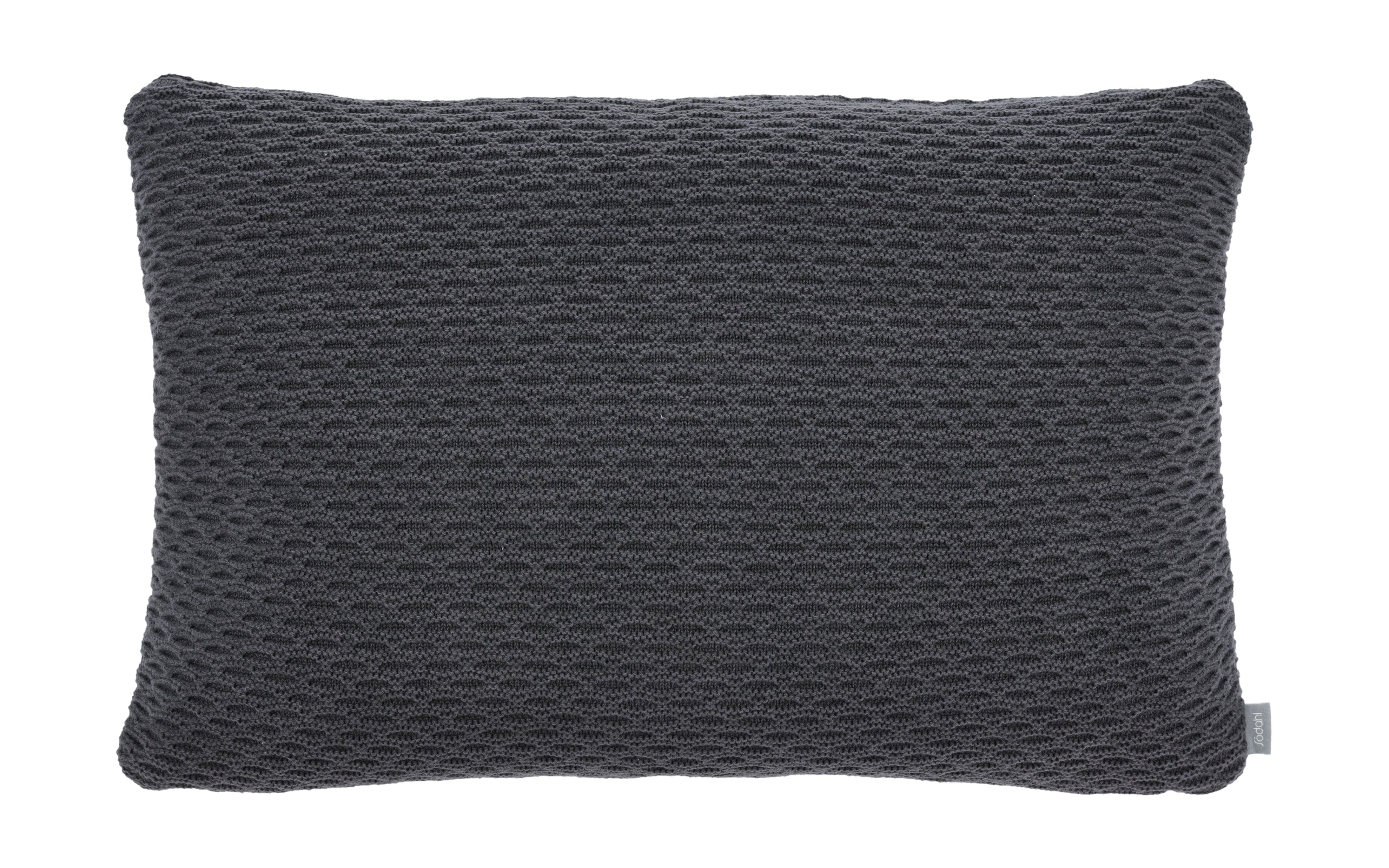 Copertina di cuscino a maglia Södahl Wave 40x60 cm, cenere