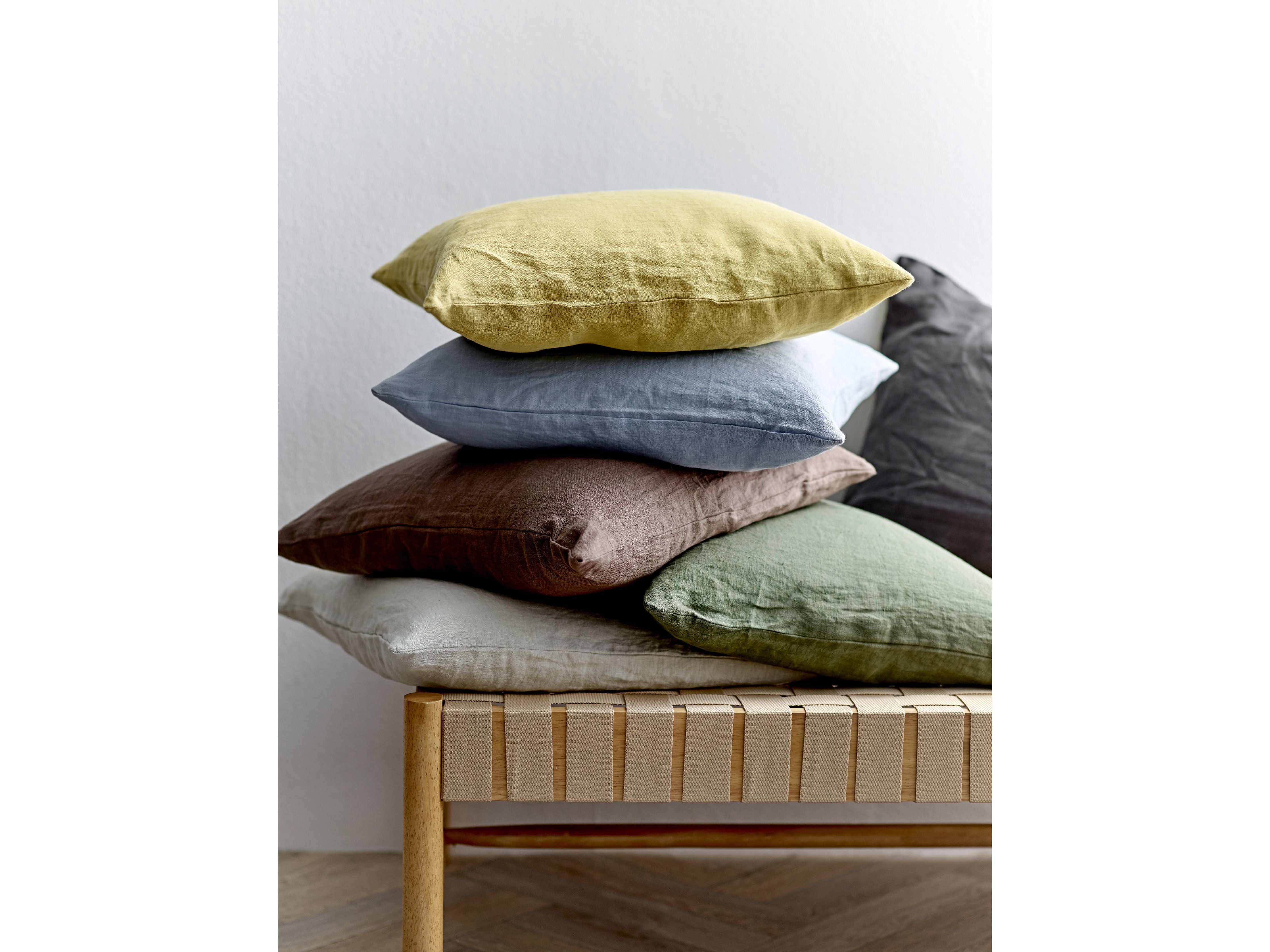 Södahl Linen Cushion Cover 50x50 Cm, Olive