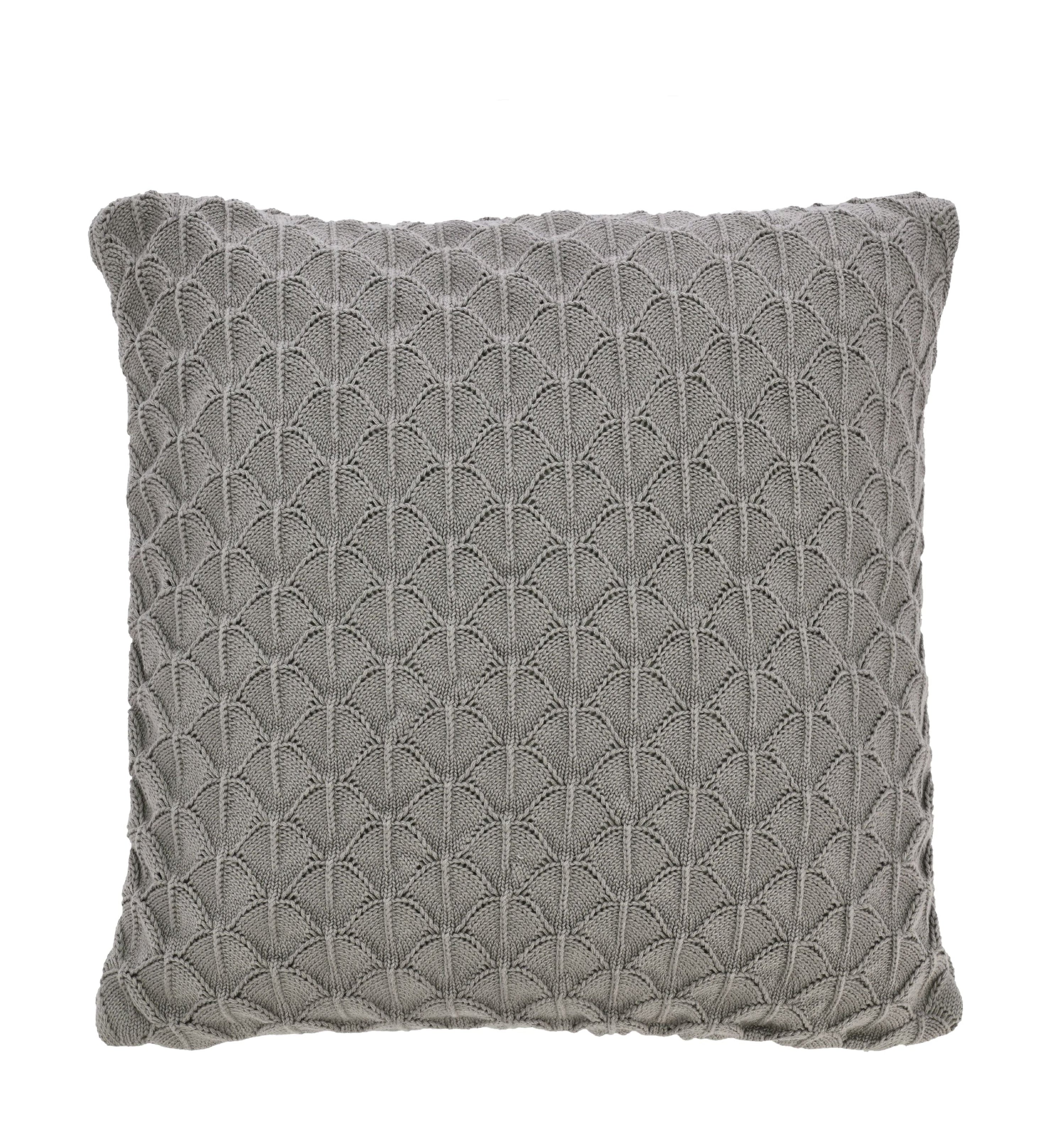 Copertina di cuscino Södahl Scallop 45x45 cm, grigio