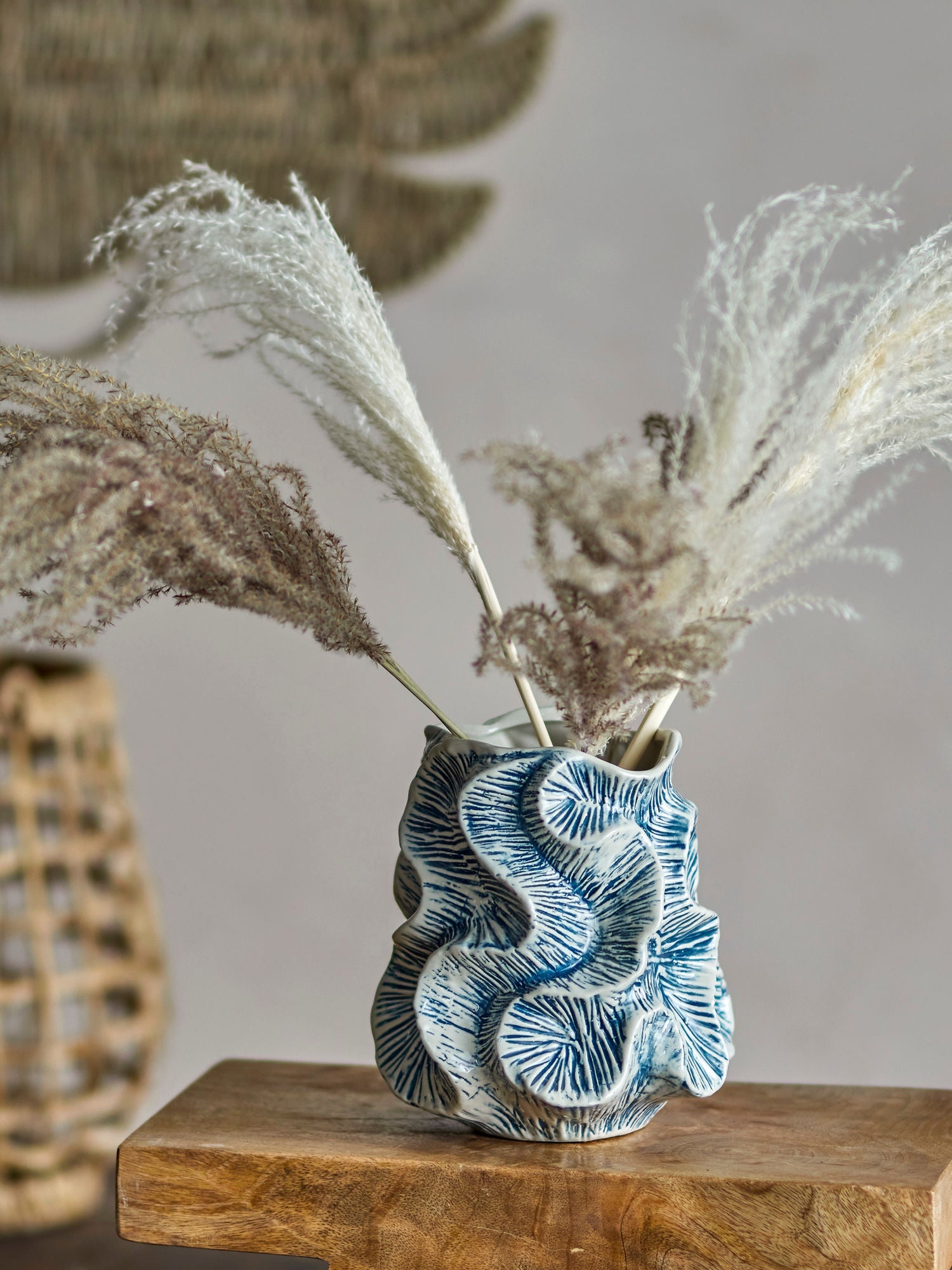 Creative Collection Guxi Vase, Blue, steengoed