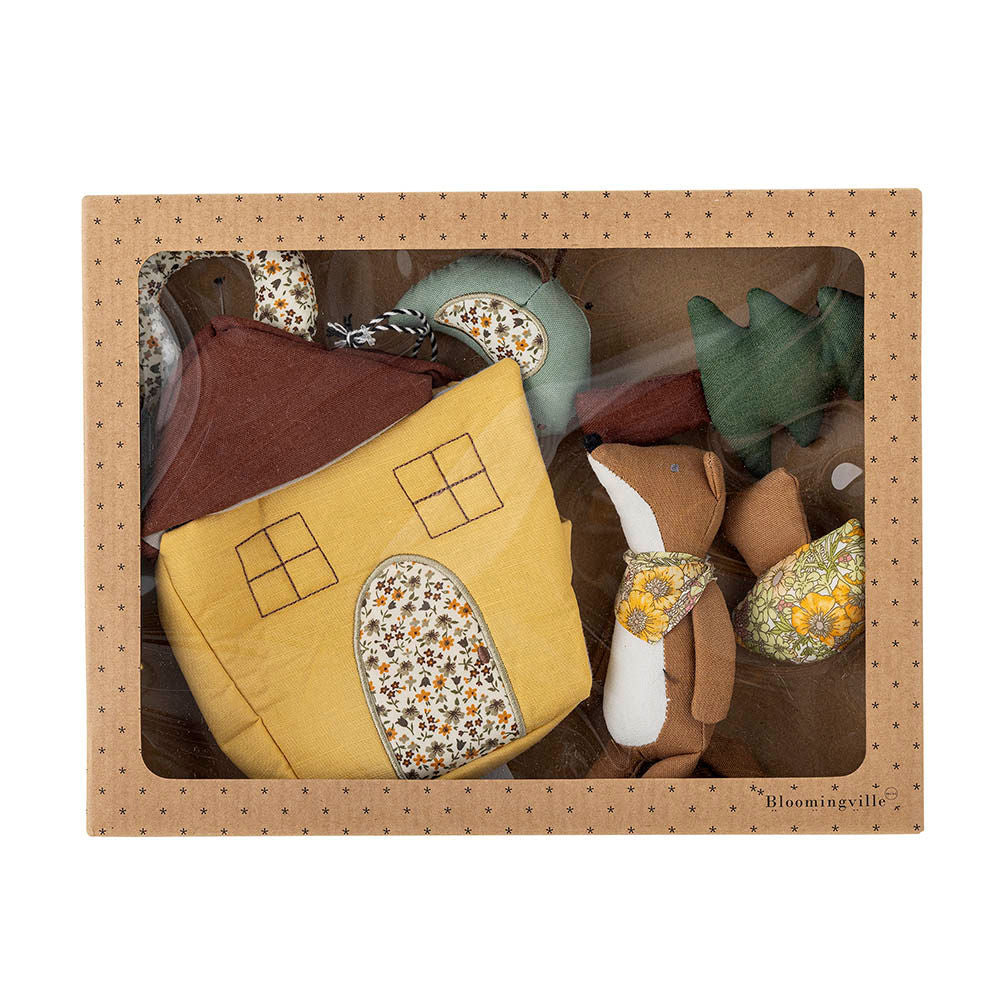 Bloomingville Mini Tio Soft Toy, Brown, Linen