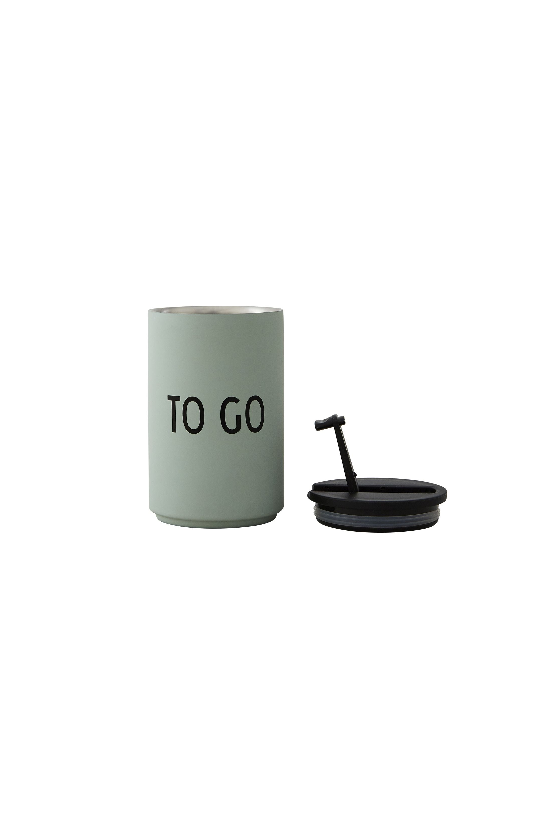 Design Letters Insulated Cup, To Go/Green