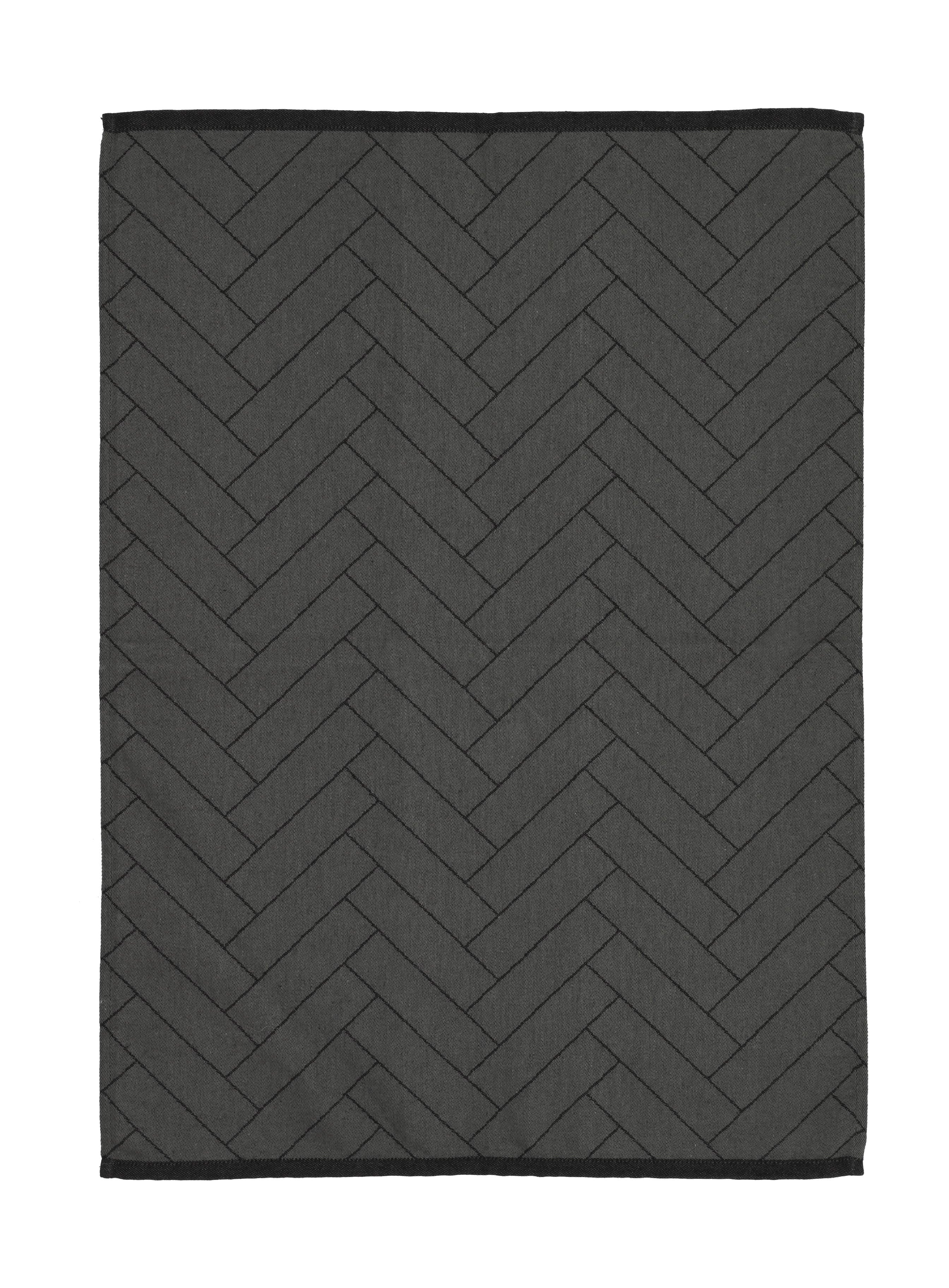 Södahl瓷砖茶巾50x70厘米，黑色
