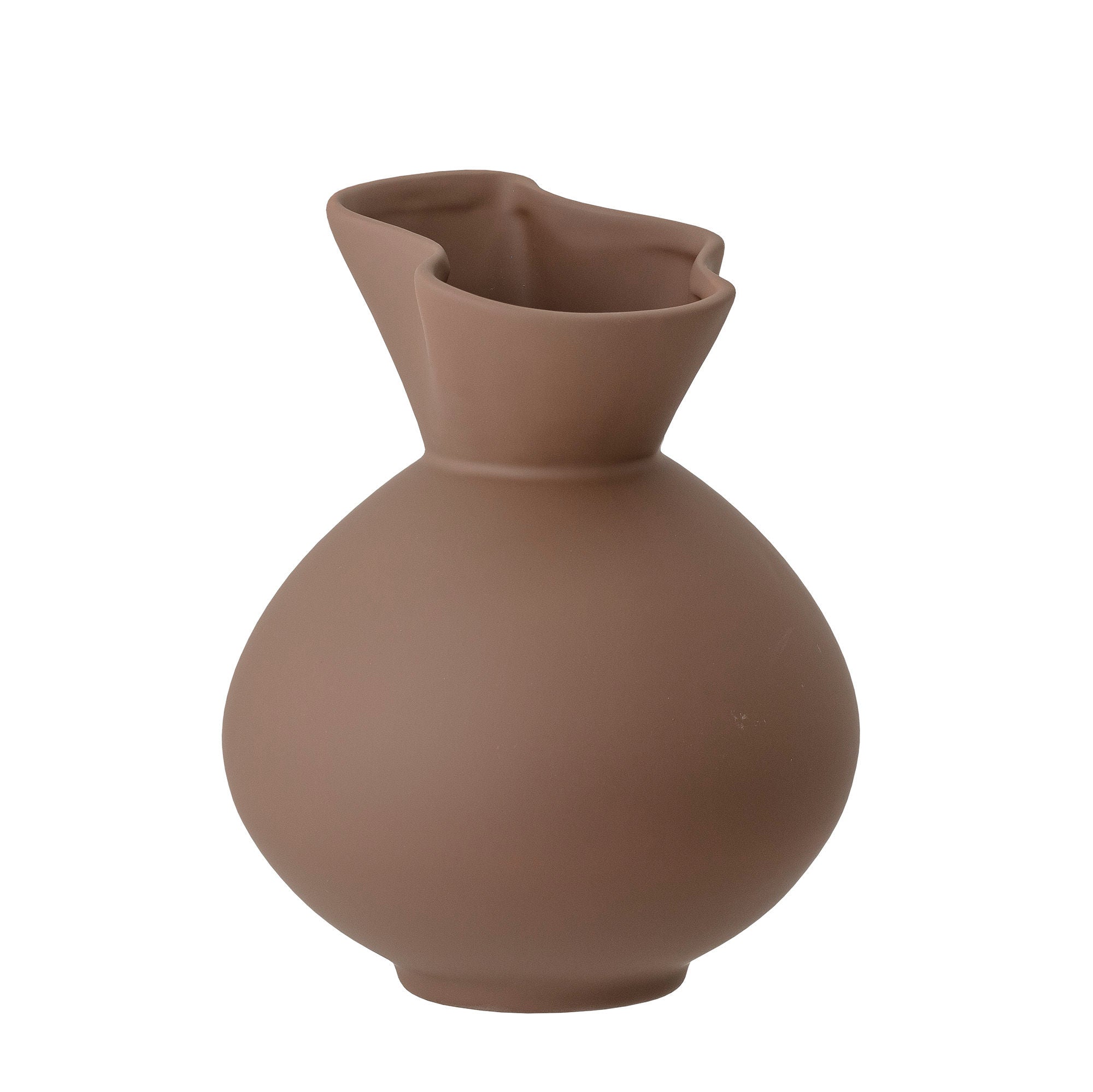 Bloomingville Nicita Vase, Brown, steengoed