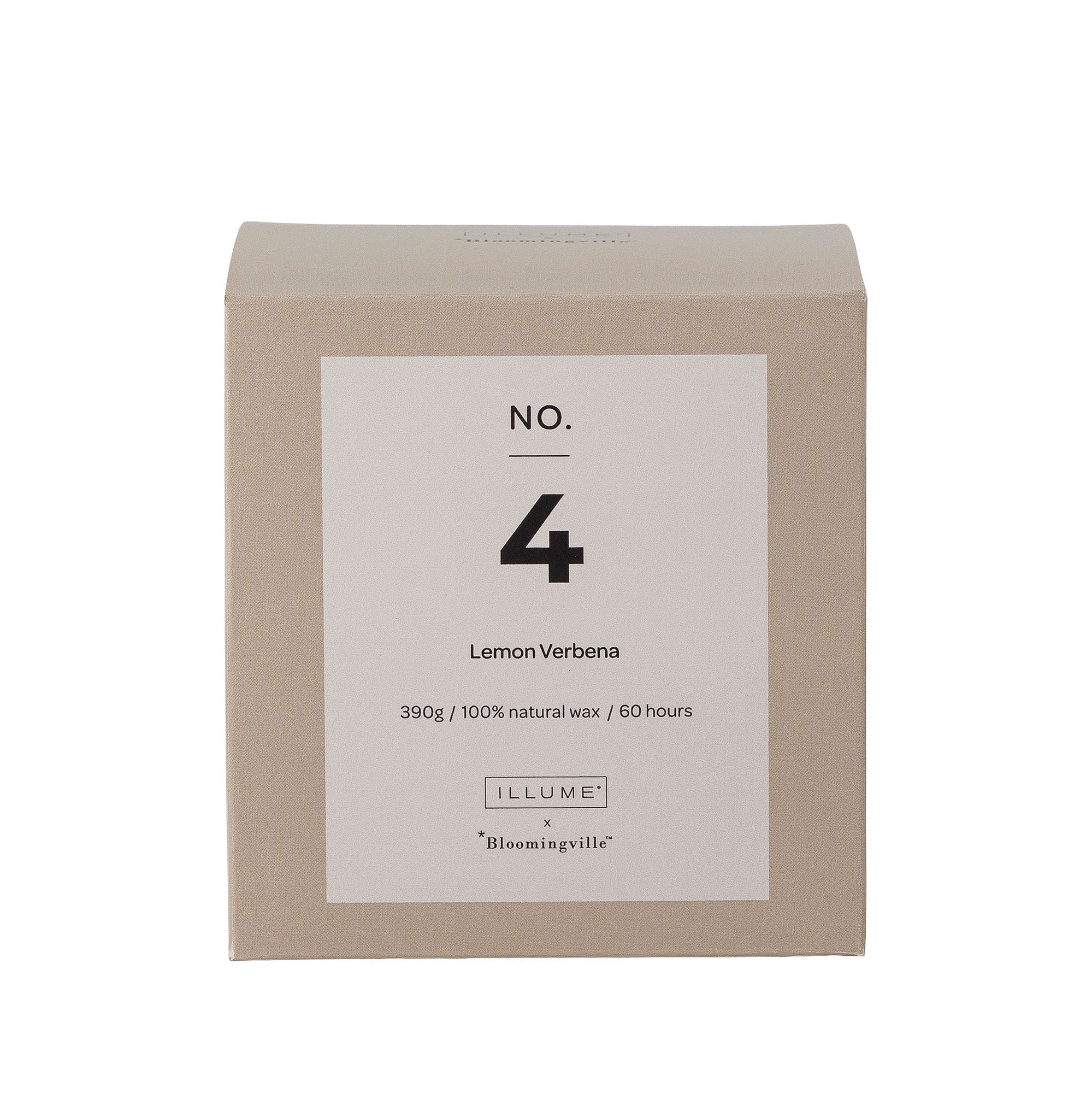 Illume x Bloomingville No.4-Lemon Verbena geurkaars, natuur, wax