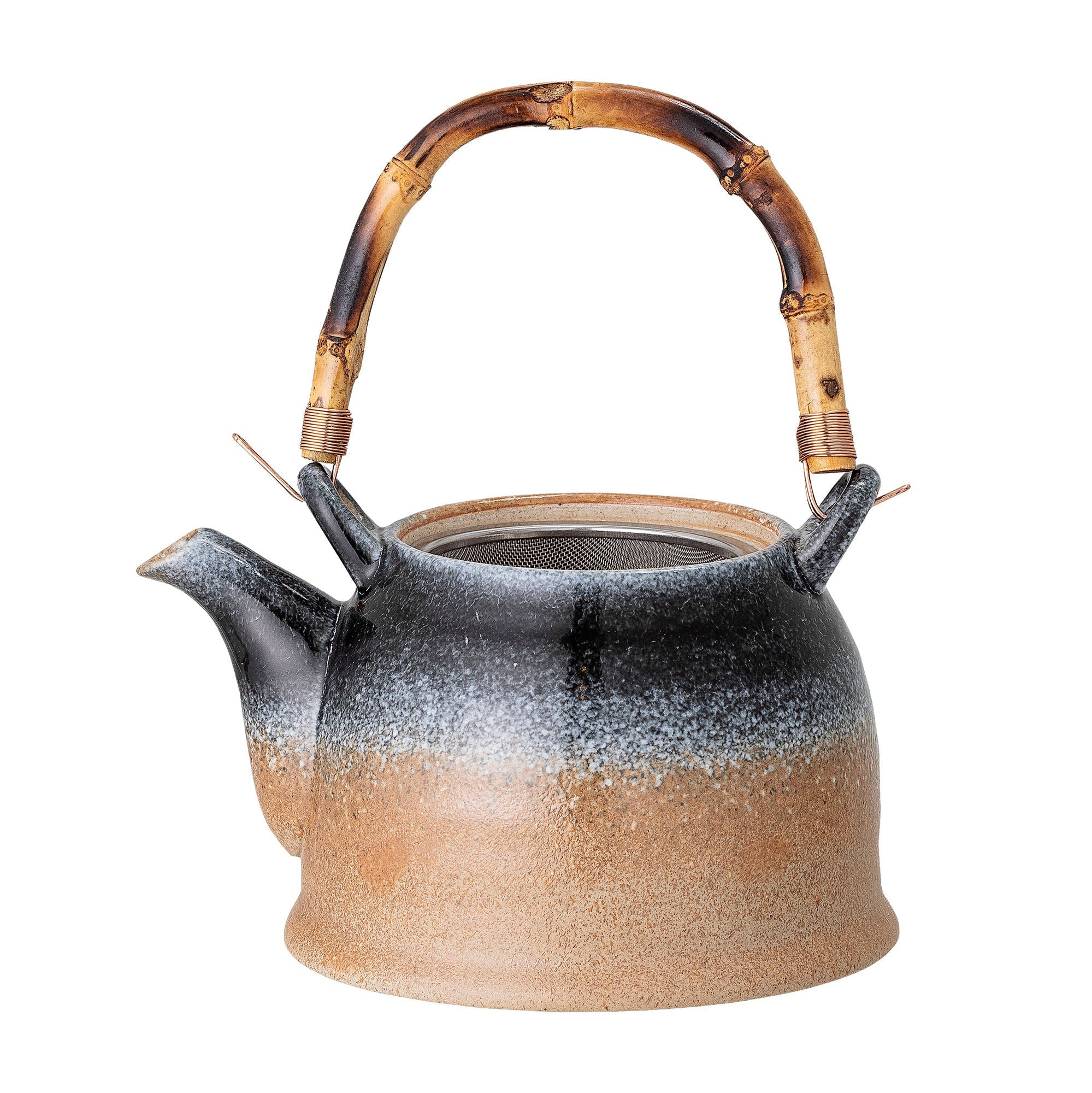 Bloomingville Aura Teapot m/teasrainer, blå, porcelæn