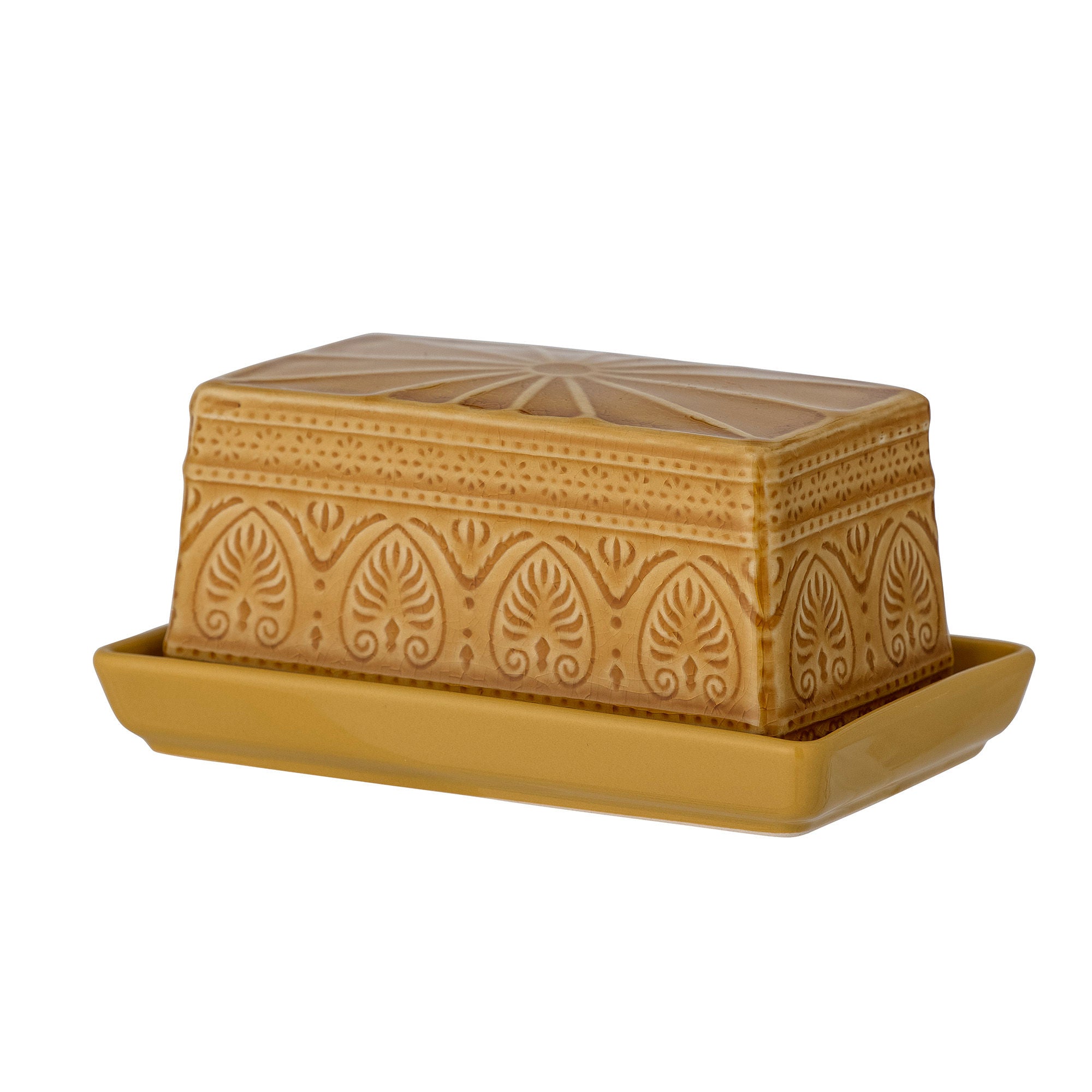 Bloomingville Rani Butter Box, Yellow, Goneware