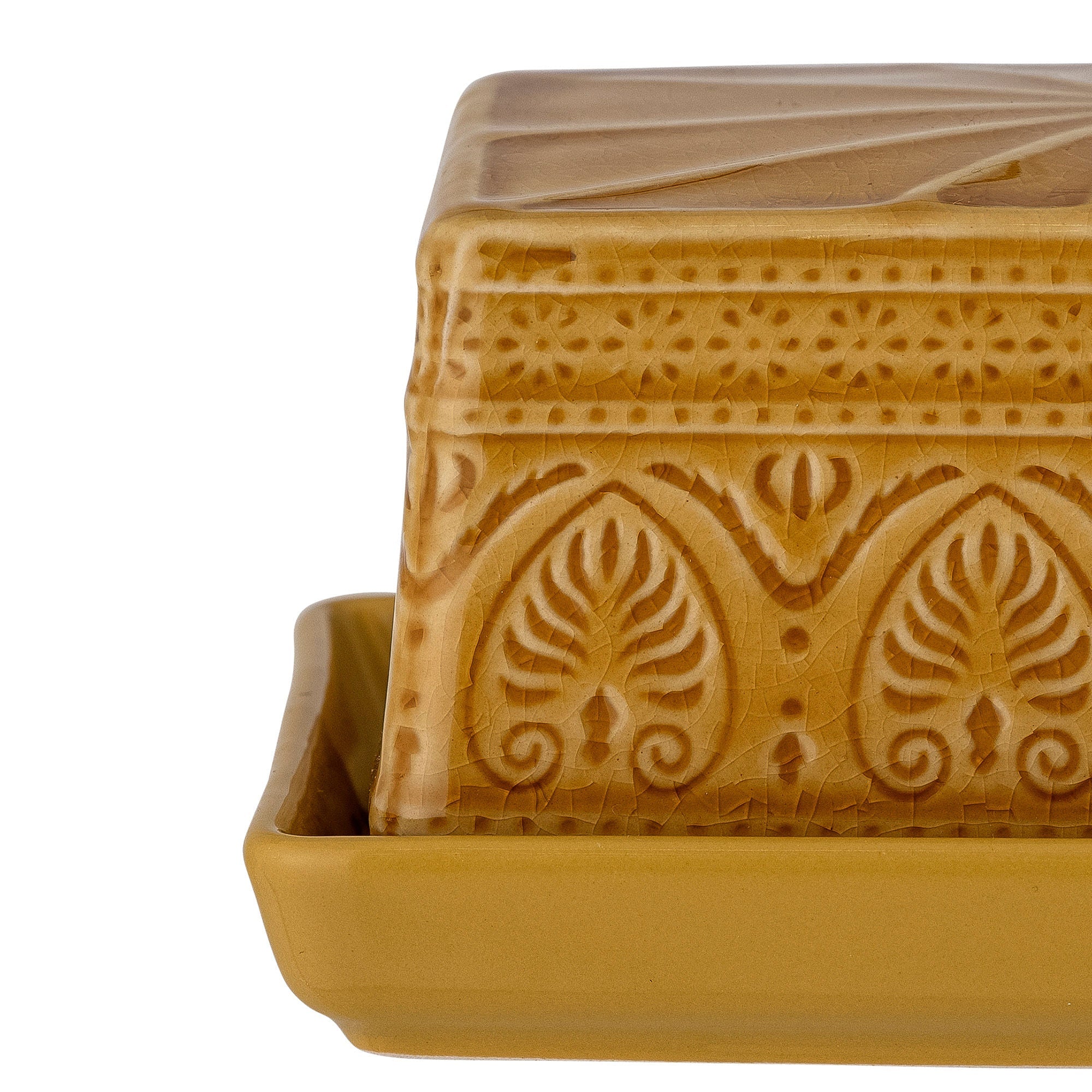 Bloomingville Rani Butter Box, Yellow, Goneware