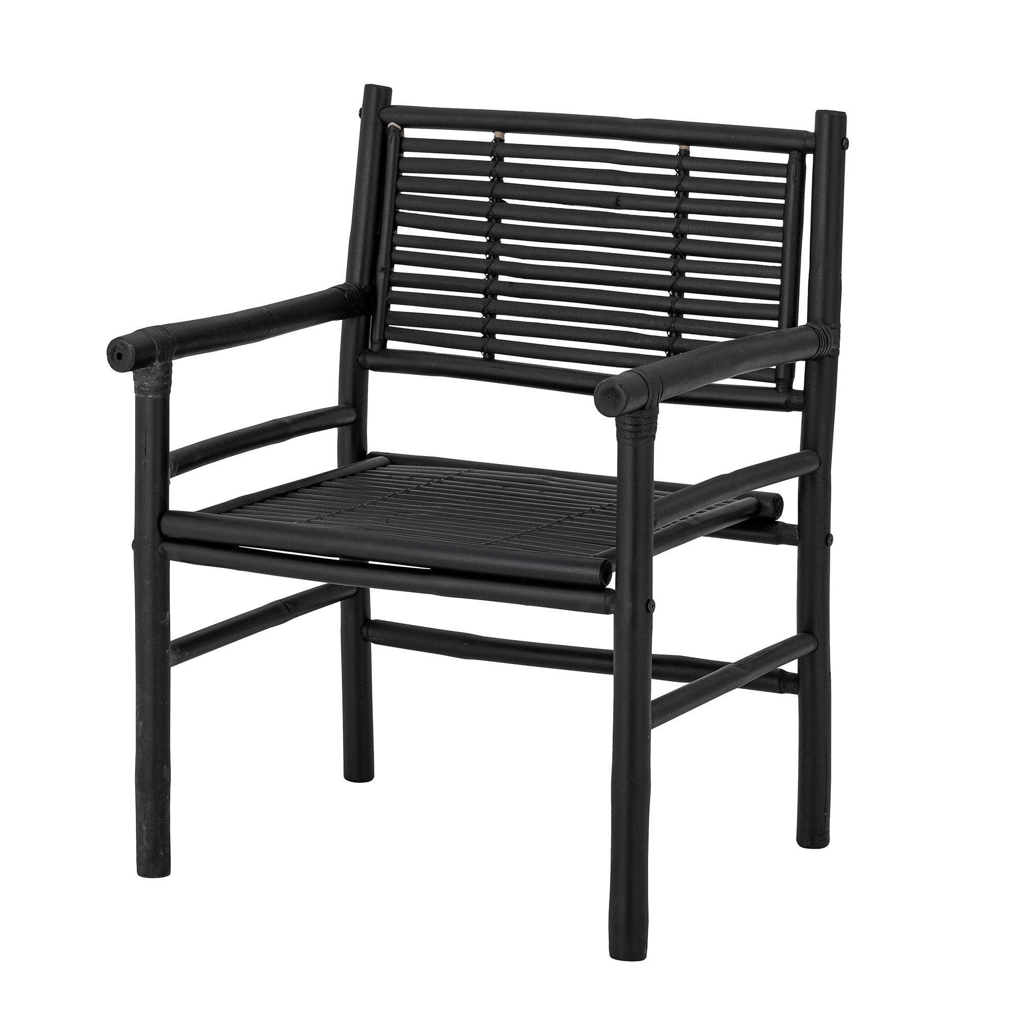 Bloomingville Coen Lounge Chair, Schwarz, Bambus