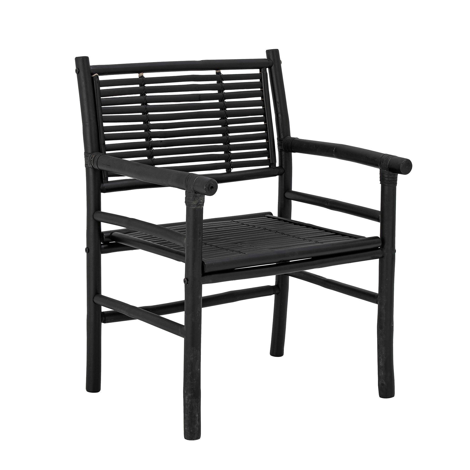 Bloomingville Coen Lounge Chair, Black, Bamboo