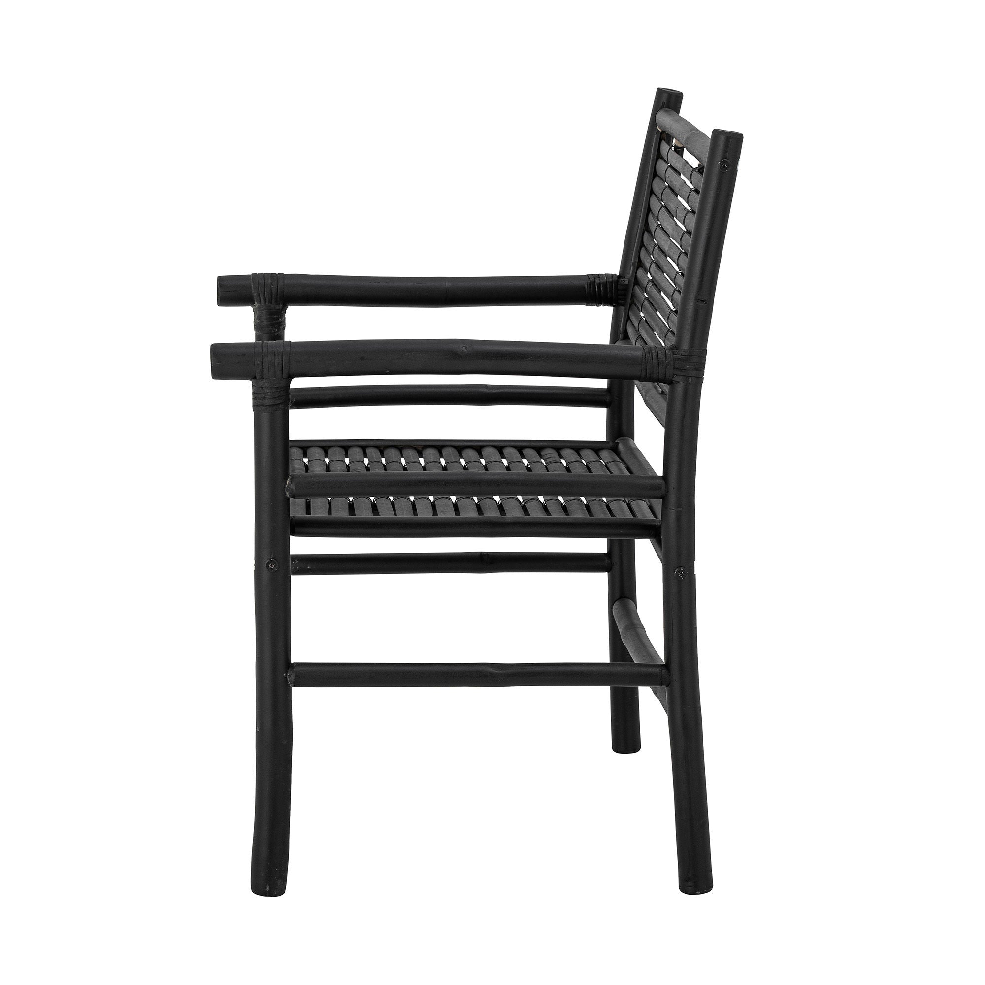 Bloomingville Coen Lounge Chair, Schwarz, Bambus