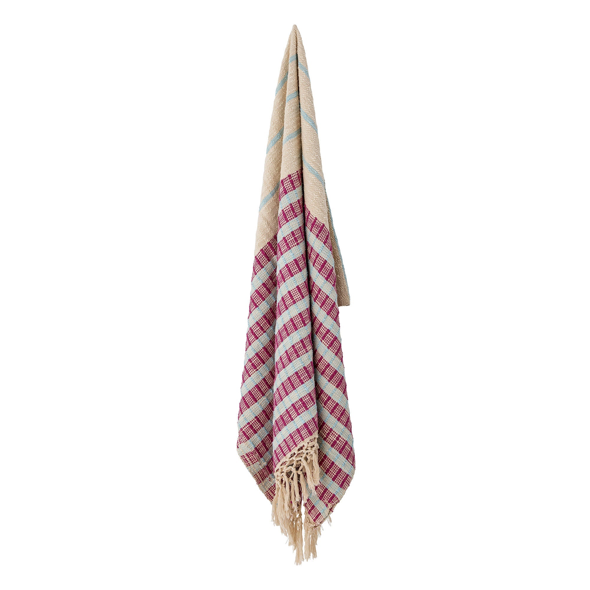 Creatieve collectie Fausia Throw, Red, Cotton