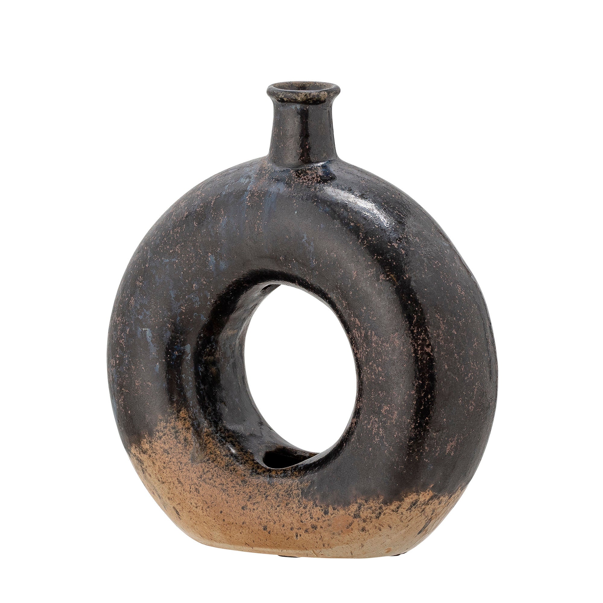 Bloomingville Baldvin Deco花瓶，棕色，stoneware