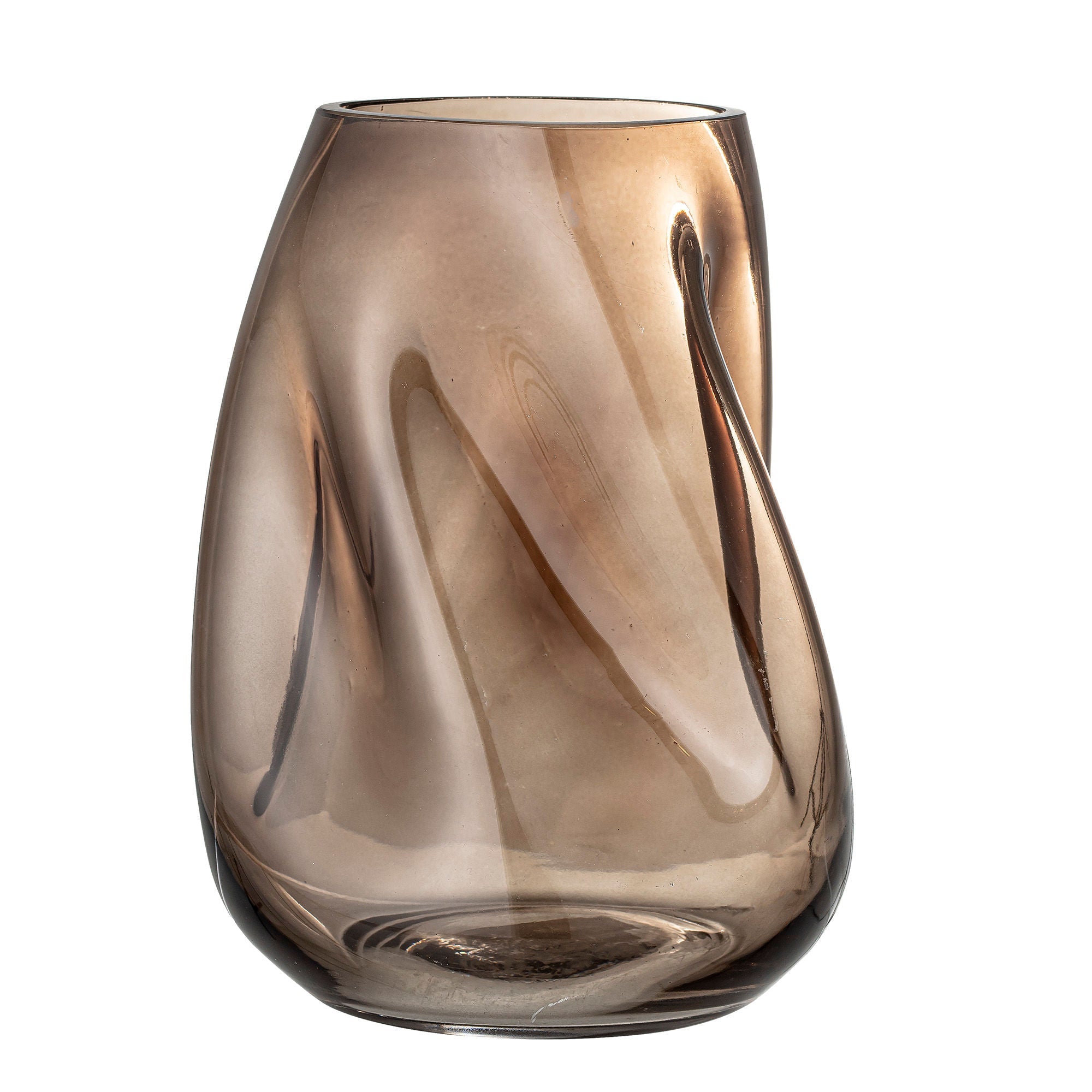 Vaso di Bloomingville Ingolf, marrone, vetro