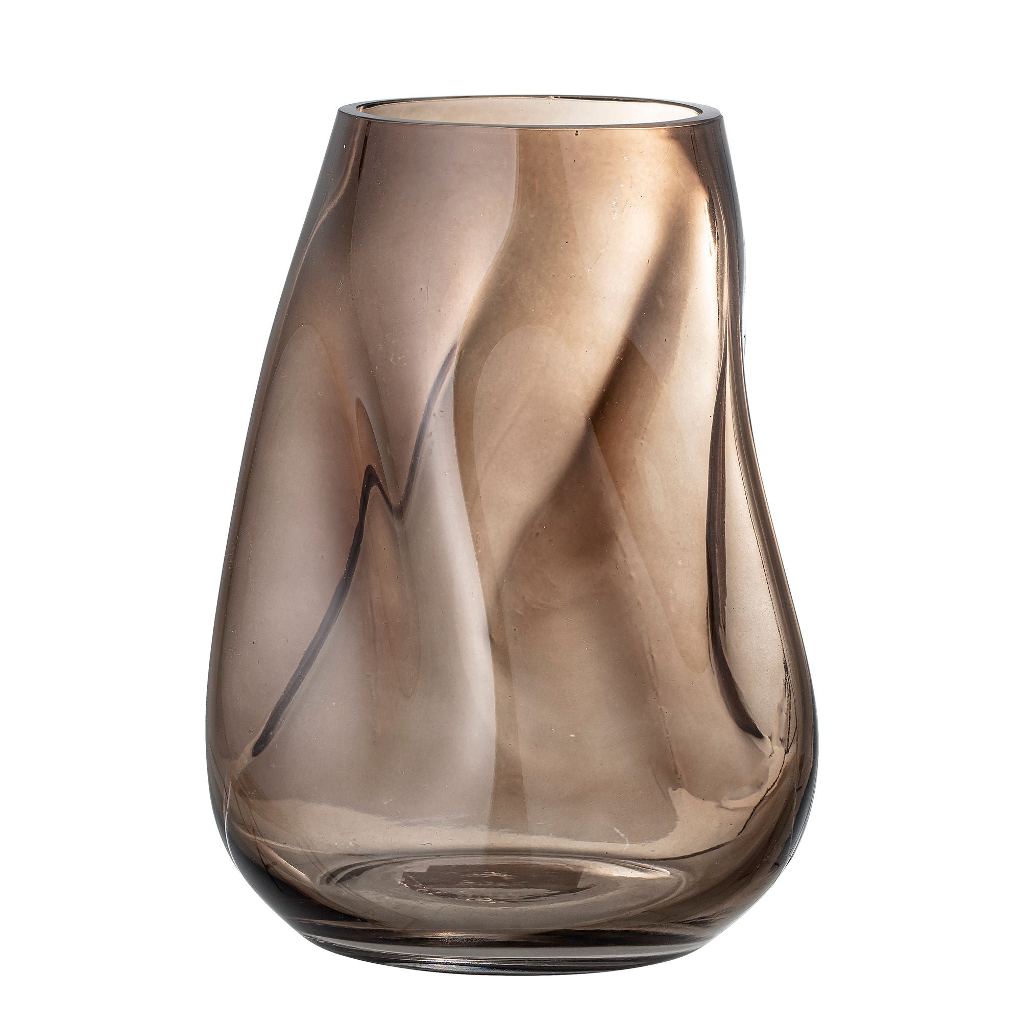 Vase Bloomingville Ingolf, marron, verre