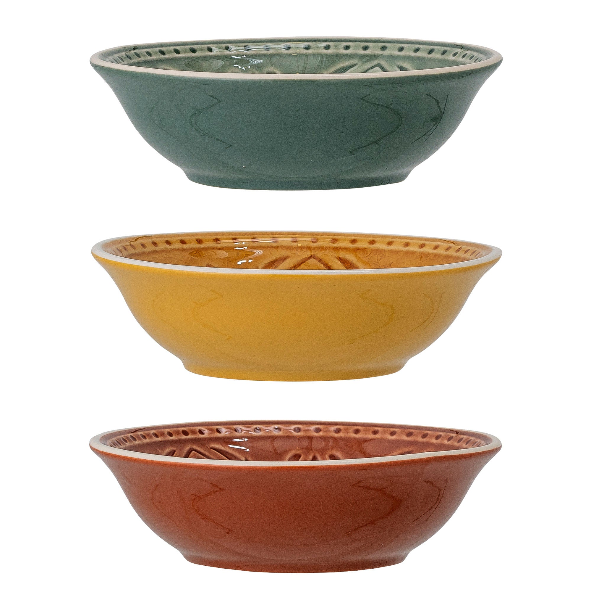 Bloomingville Rani Bowl, Green, Goneware