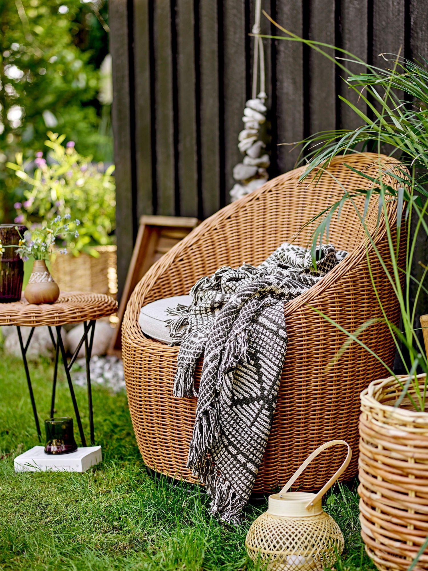 Table basse Bloomingville Roccas, Brown, Polyrattan