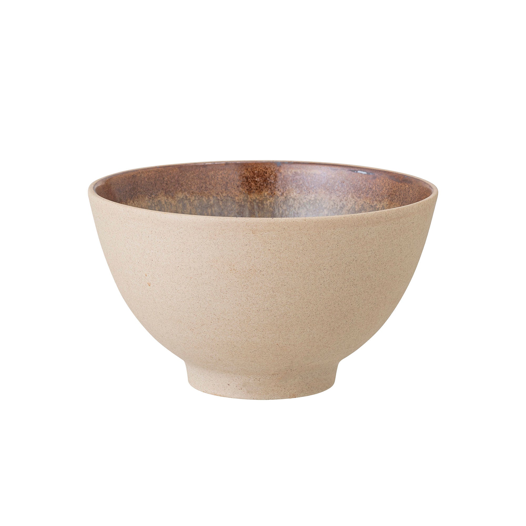 Bloomingville Lee Bowl met deksel, natuur, steengoed