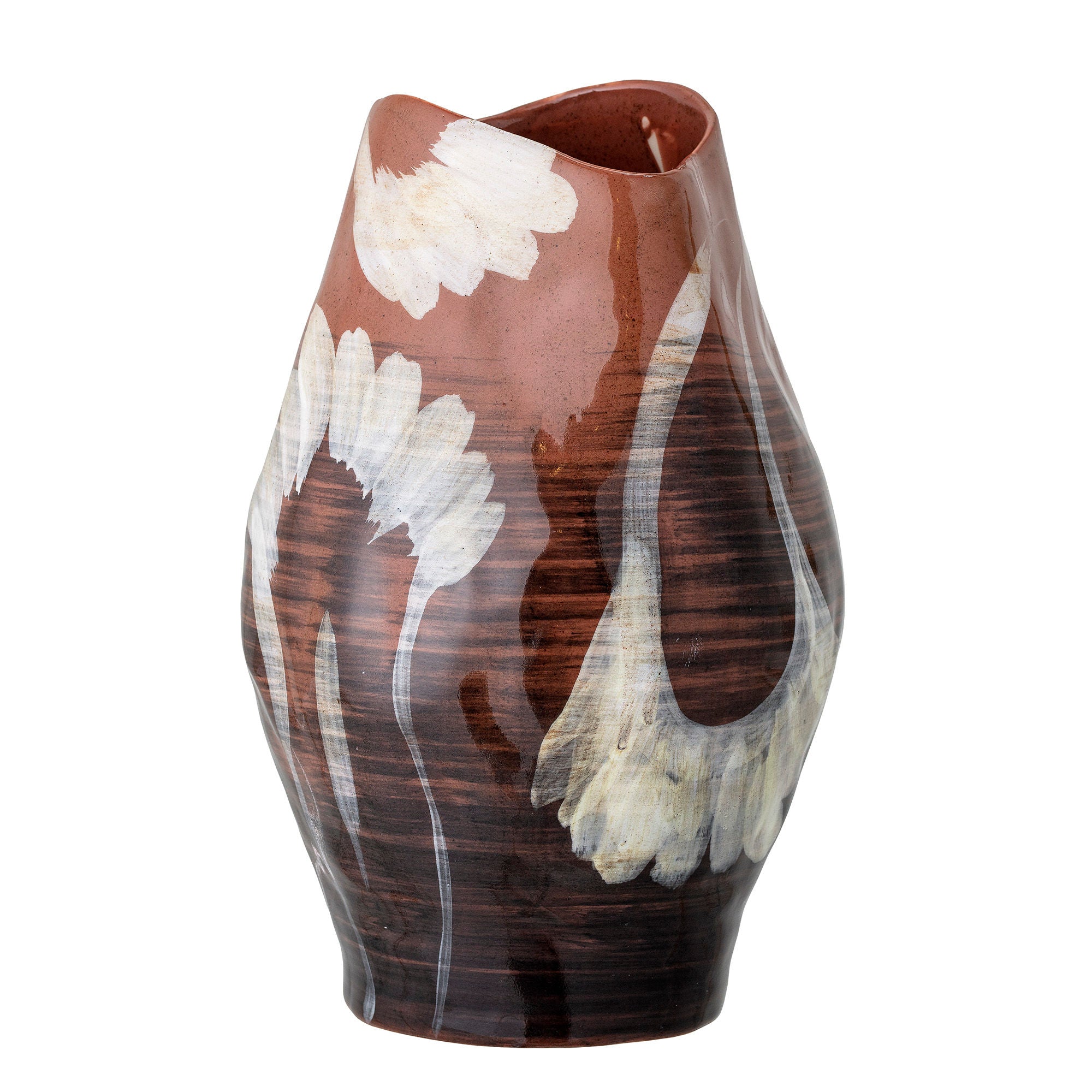 Bloomingville Obsa Vase, Brown, steengoed