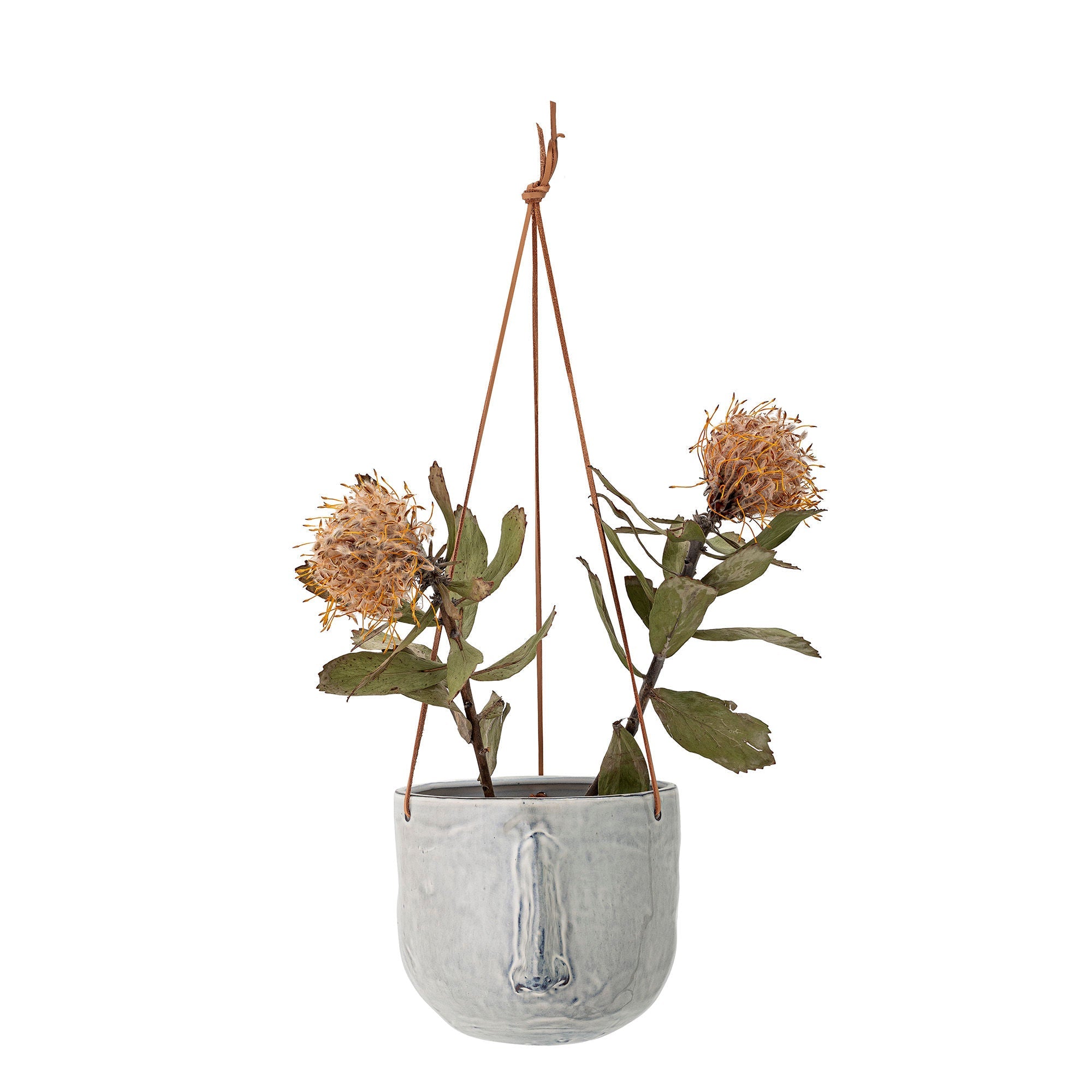 Bloomingville Ileana Flowerpot, Hanging, Gray, Stoneware