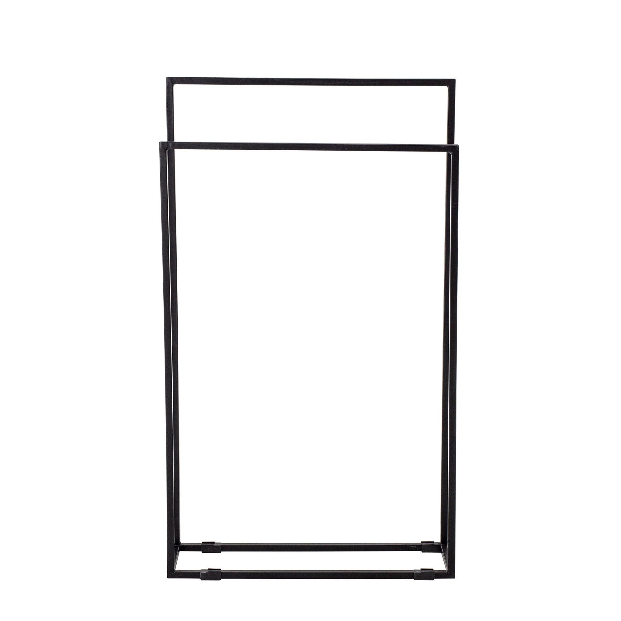 Bloomingville Hak Towel Rack, noir, métal