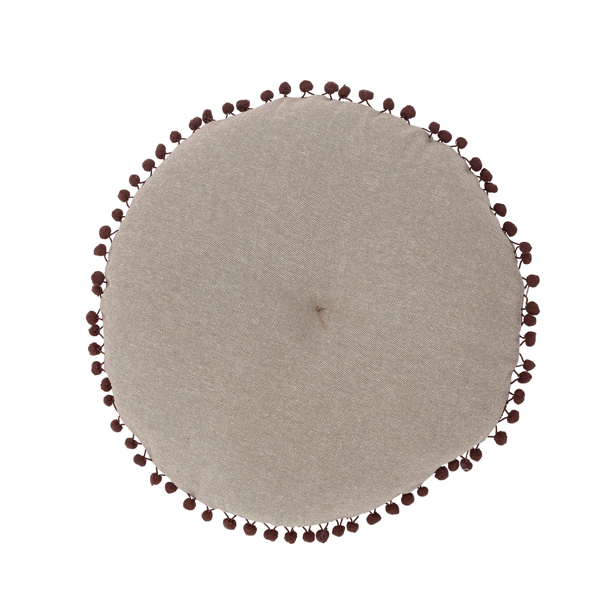 Collection créative coussin cizzy, marron, coton