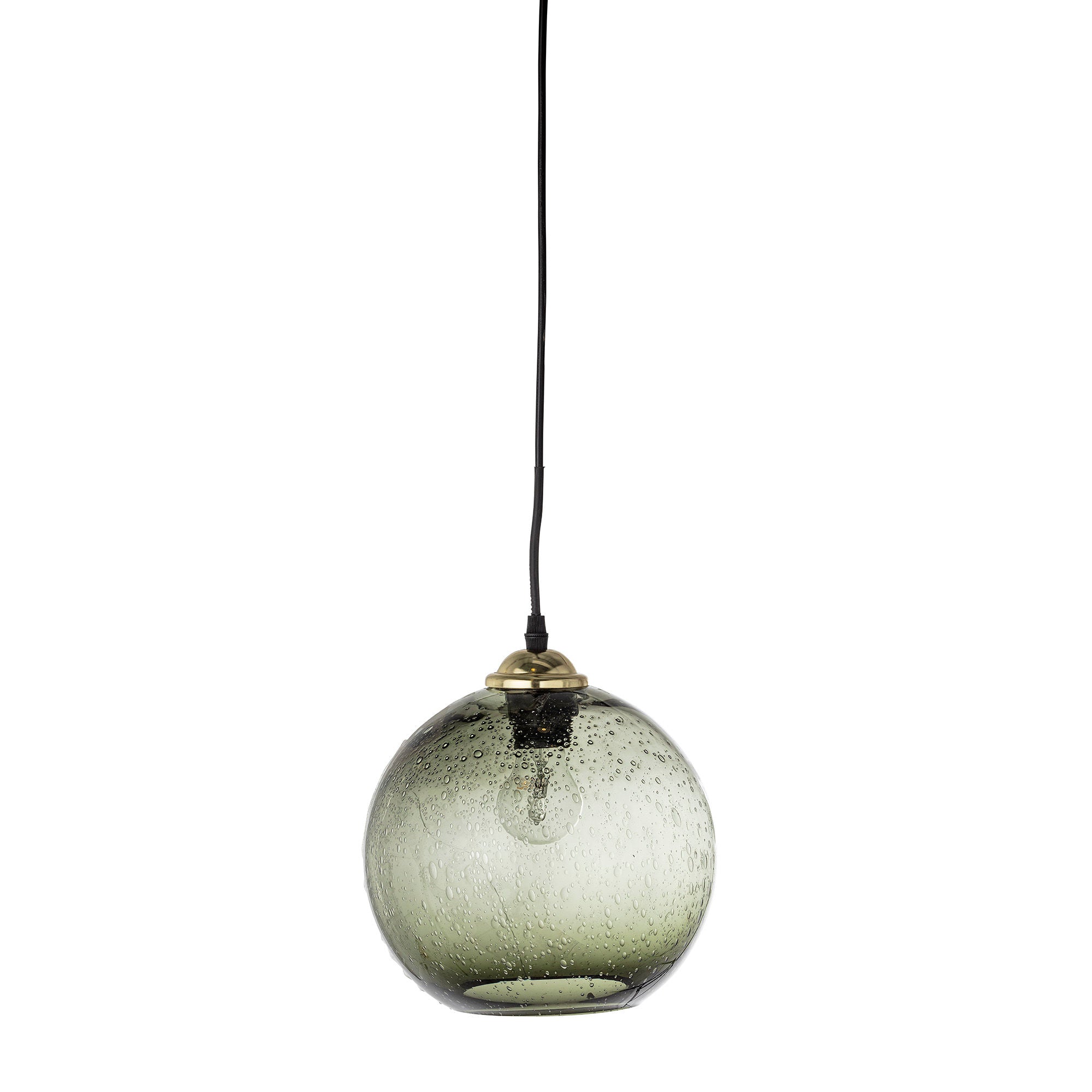 Lámpara colgante de Bloomingville Alber, verde, vidrio