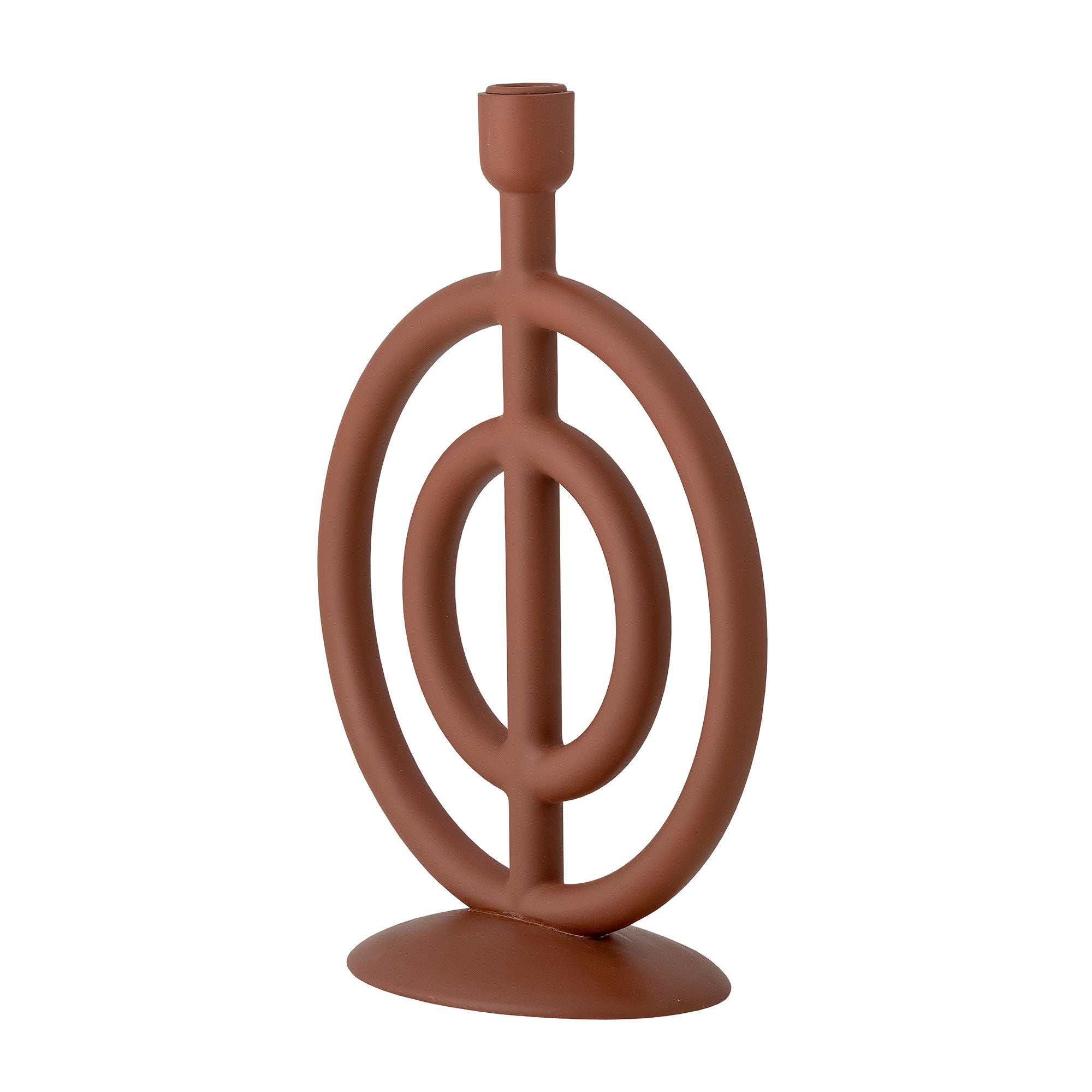 Bloomingville Flikka Candle Holder, Brown, Polyresin