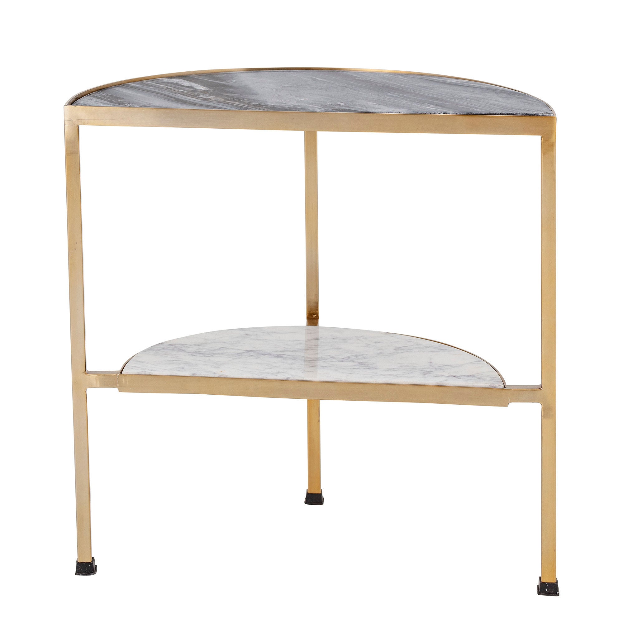 Bloomingville Clint Side Table, Grau, Marmor