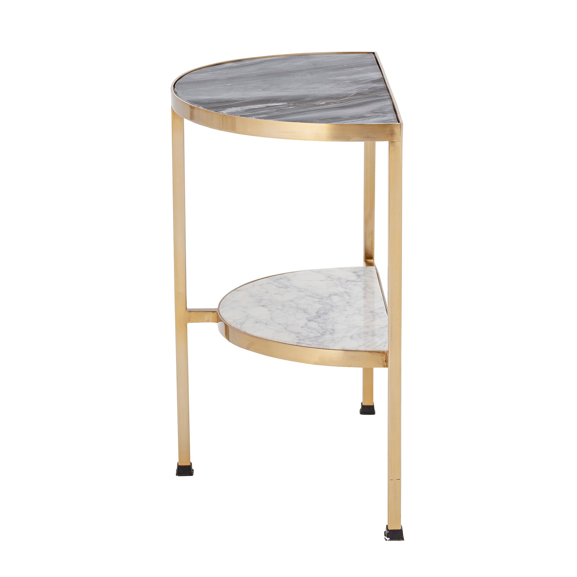 Bloomingville Clint Side Table, Grau, Marmor