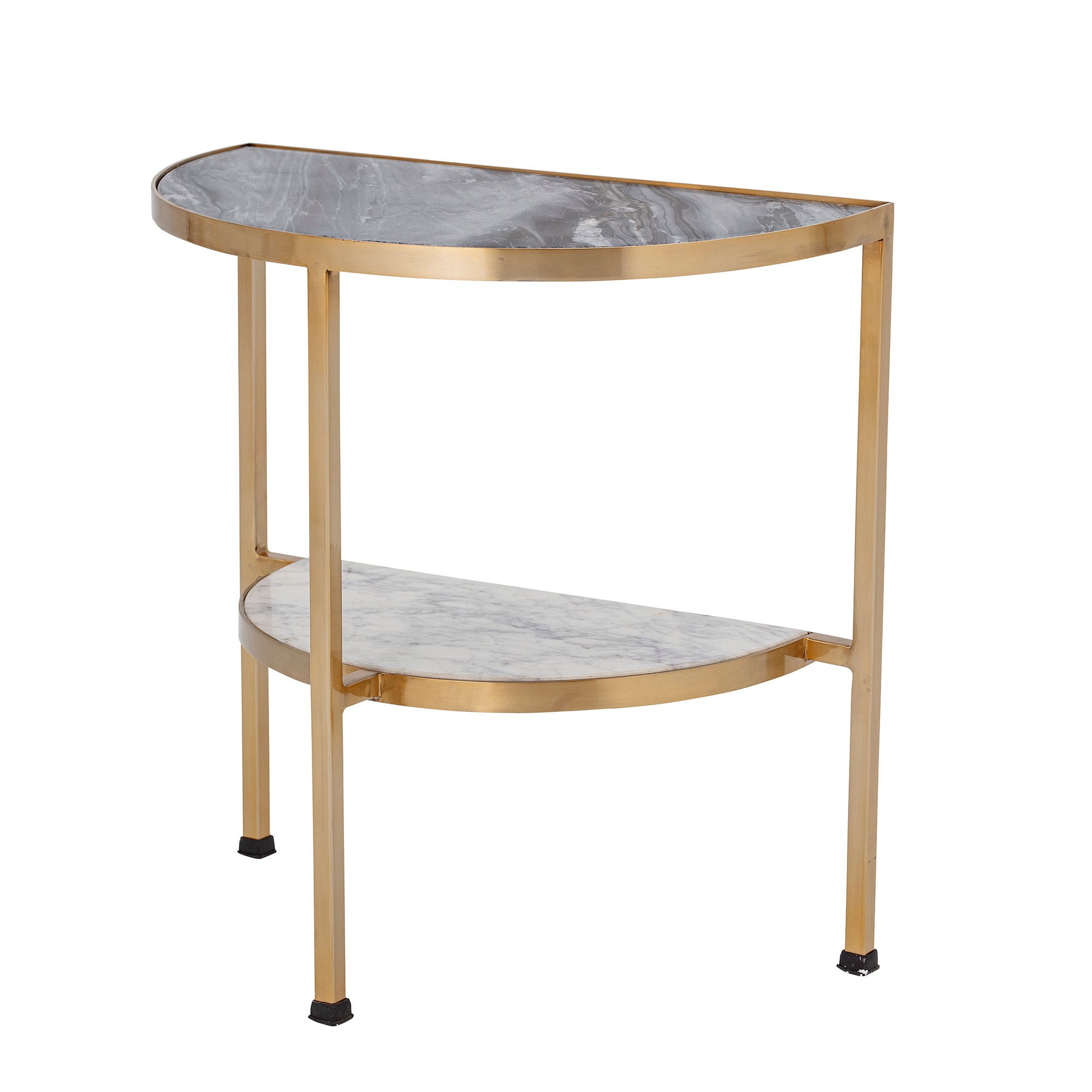 Bloomingville Clint Side Table, Grau, Marmor