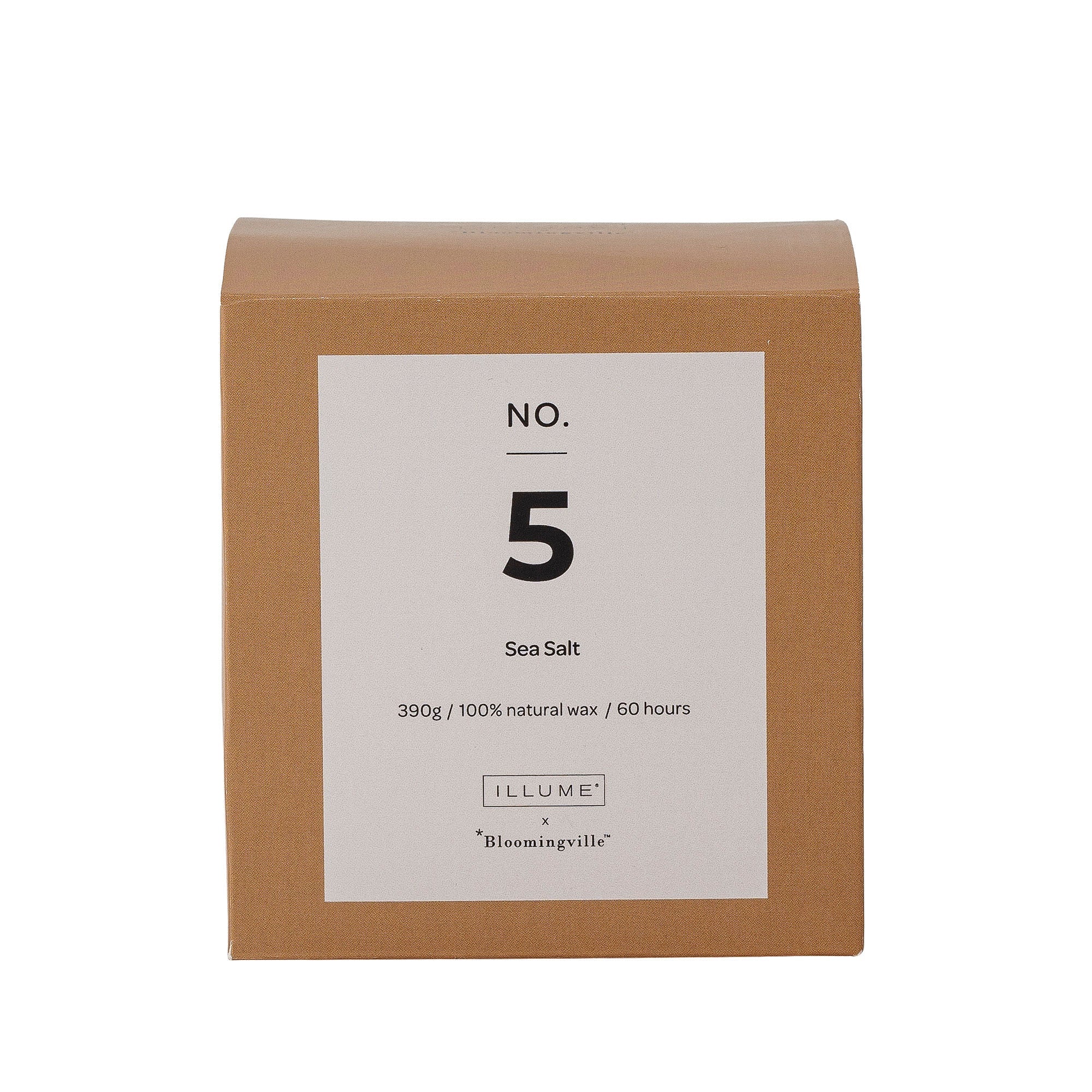 Illume X Bloomingville No.5-Sea Salt Scent Candle，Brown，Wax