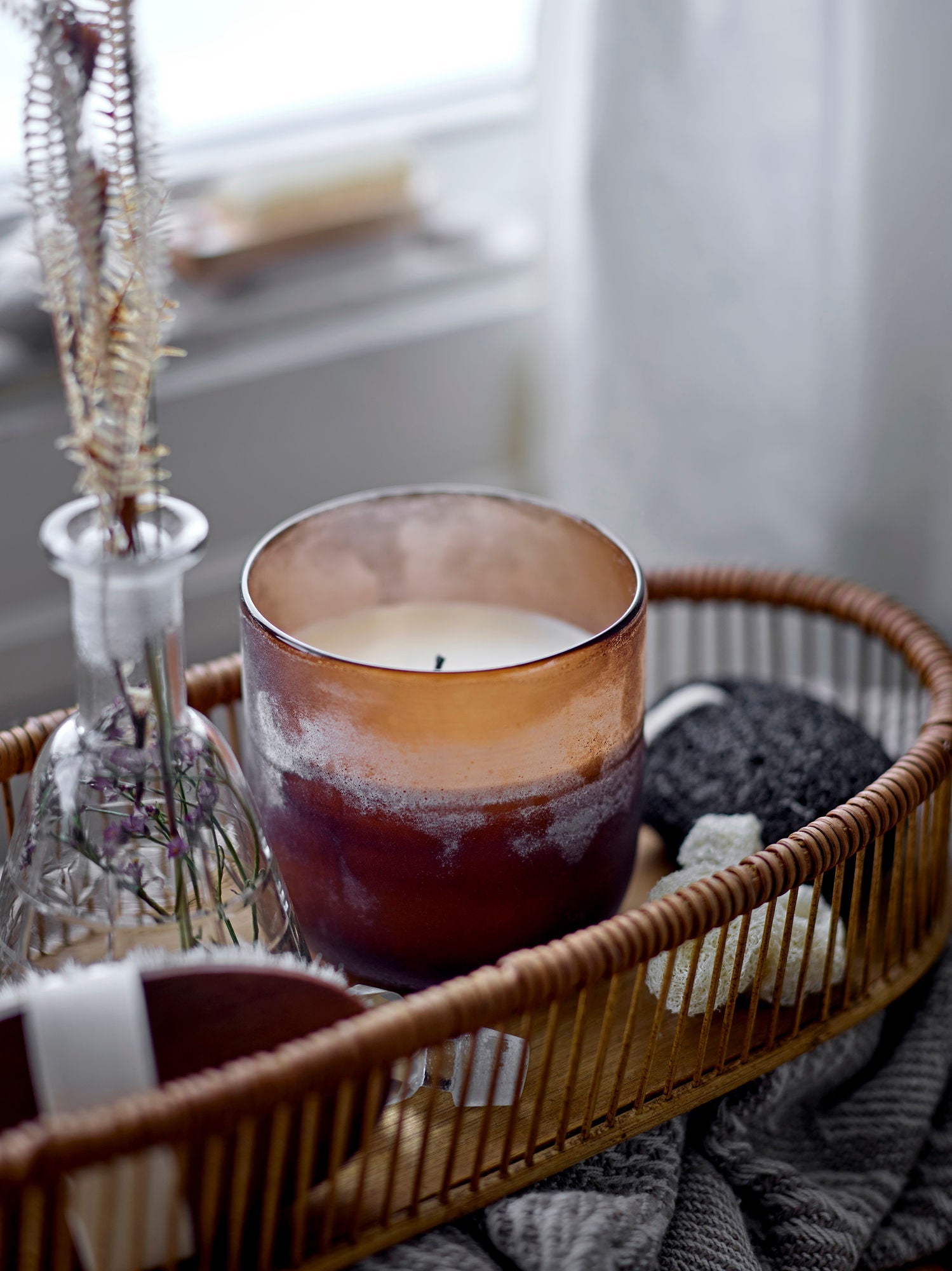 Illume X Bloomingville No.5-Sea Salt Scent Candle，Brown，Wax