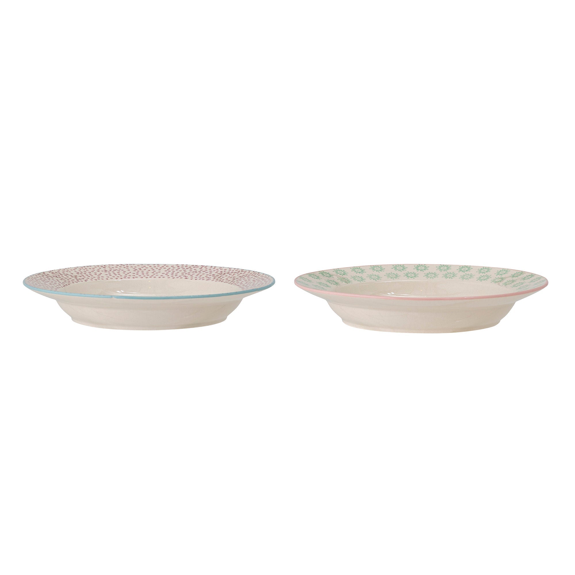 Bloomingville Patrizia Pasta Plate, Verde, Gonetware